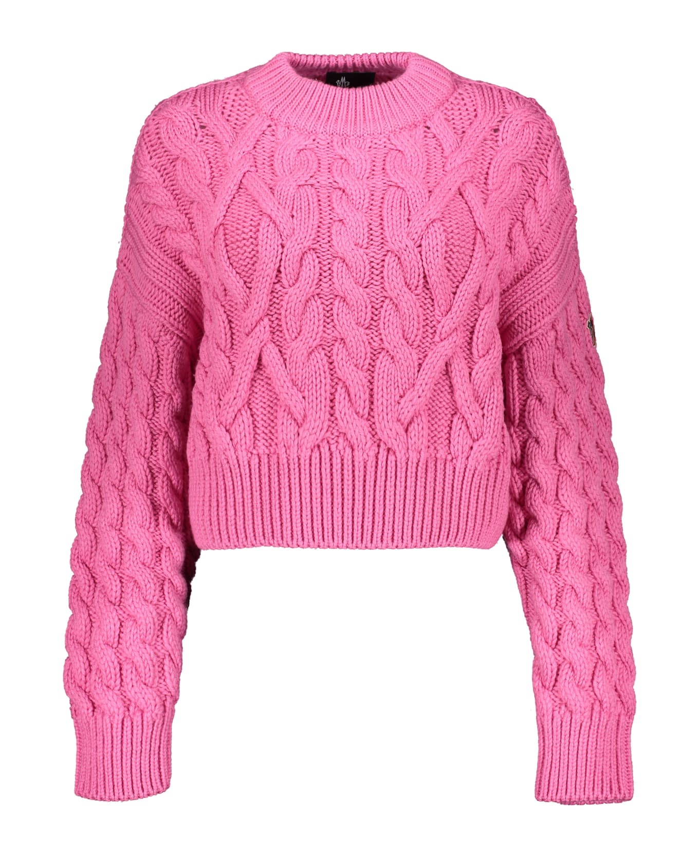 Moncler Grenoble Tricot-knit Wool Sweater - Pink