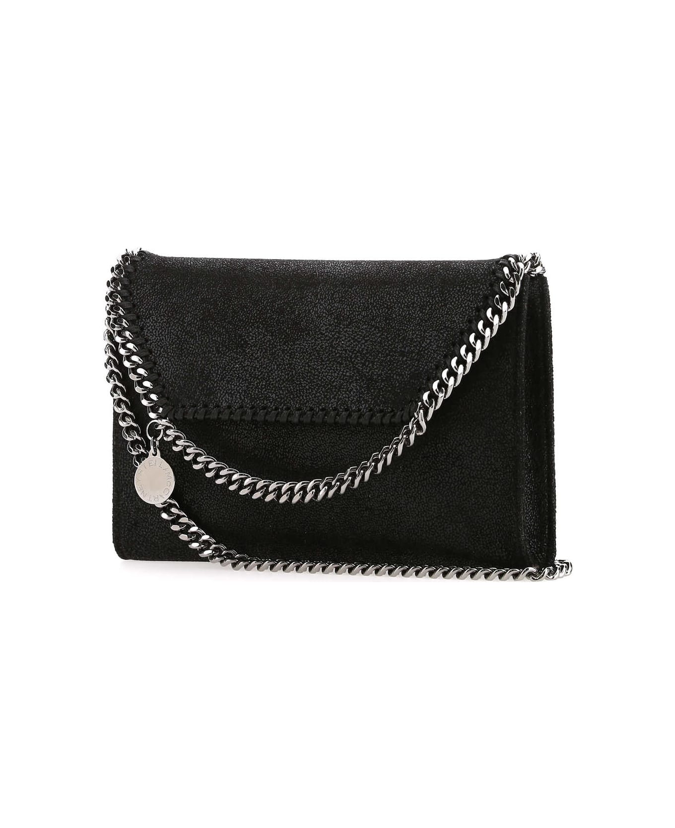 Stella McCartney Black Shaggy Deer Falabella Crossbody Bag - 1000