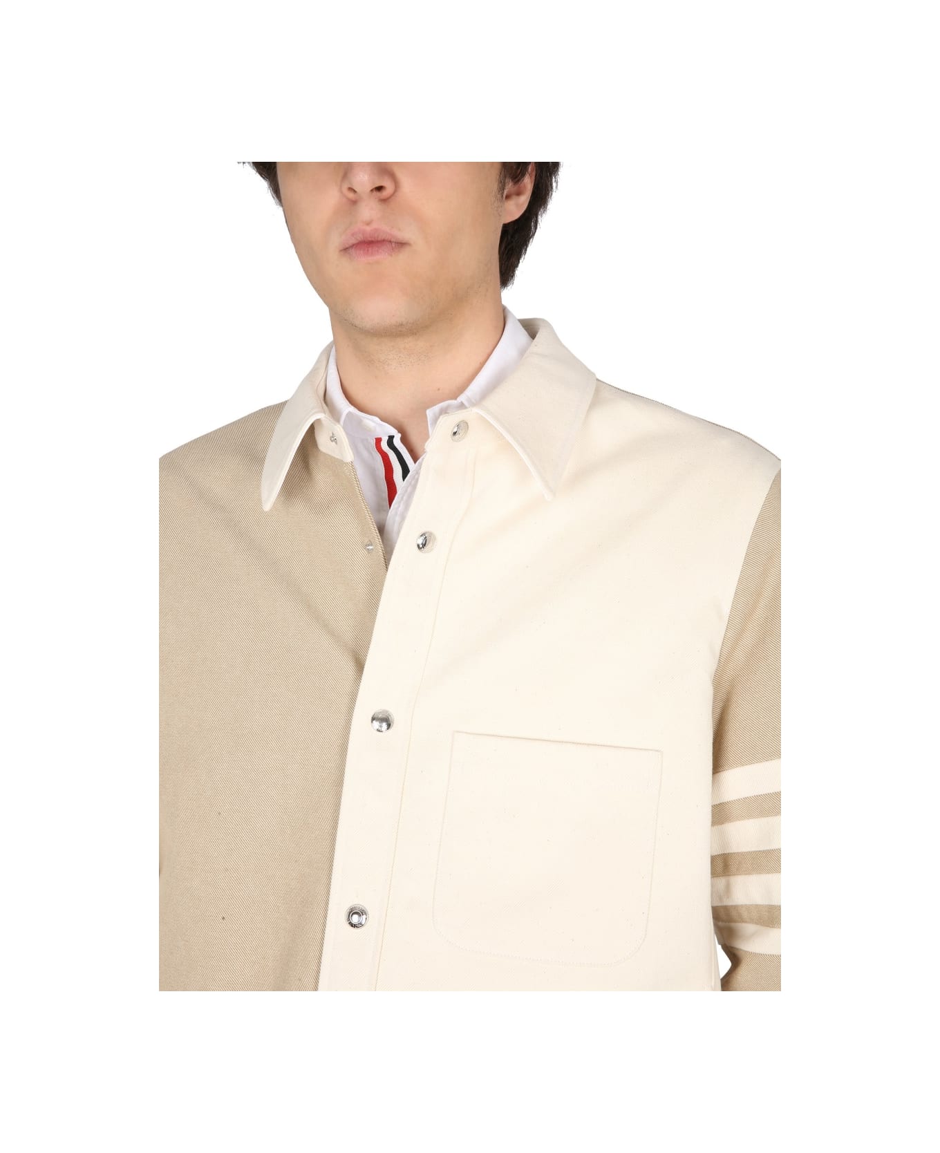 Thom Browne Denim Jacket - BROWN