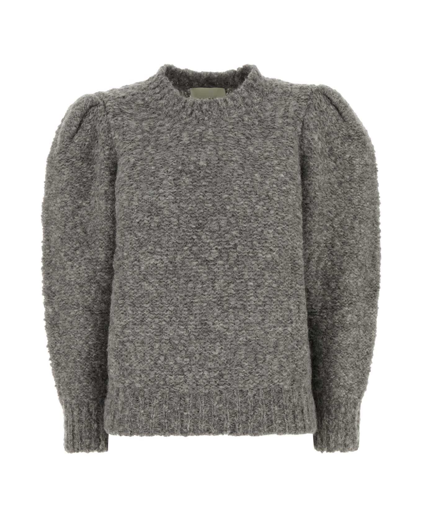 Isabel Marant Grey Alpaca Blend Emma Sweater - Grey