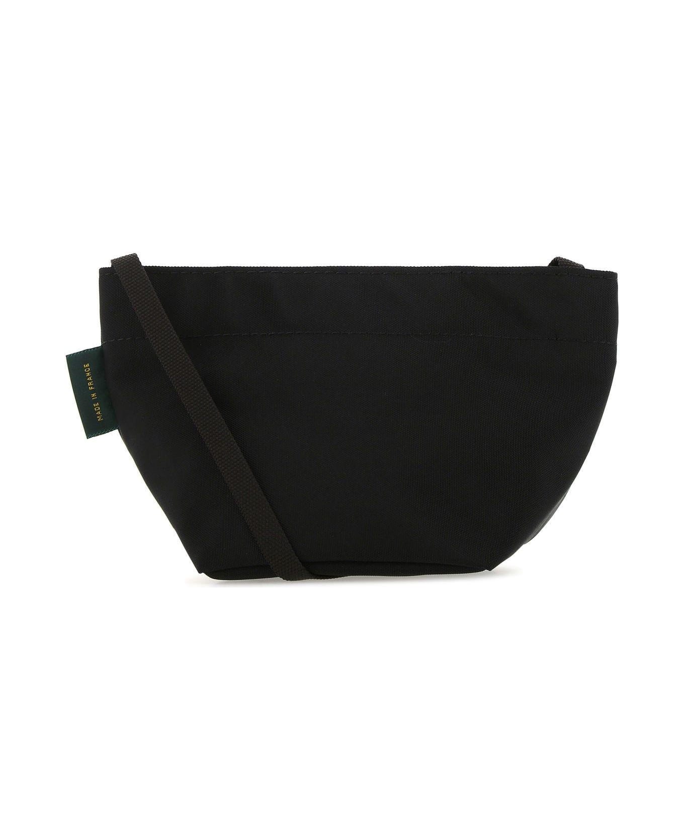 Hervè Chapelier Black Canvas Crossbody Bag - BLACK ショルダーバッグ