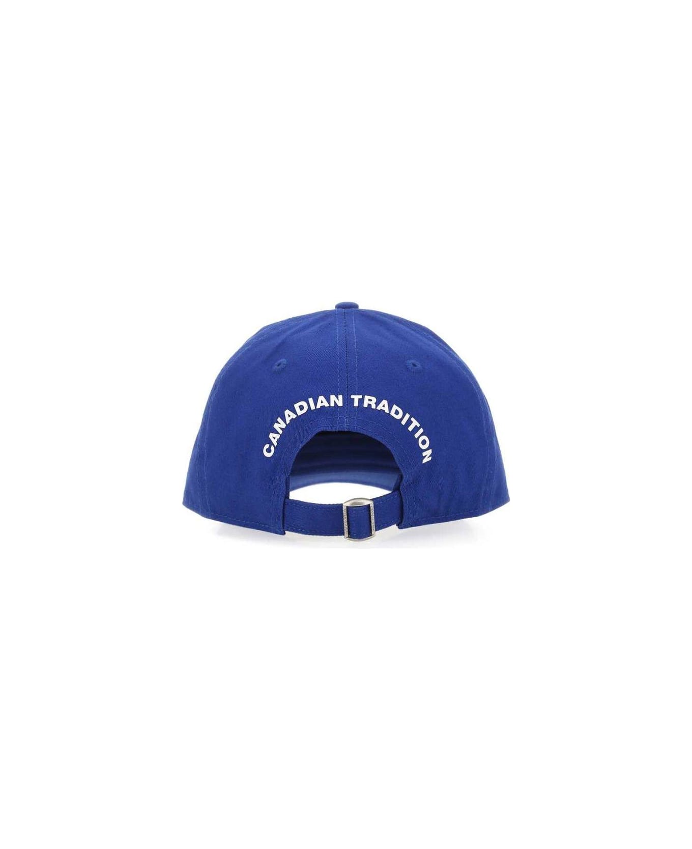 Dsquared2 Logo Printed Distressed Baseball Cap - Blu elettrico 帽子
