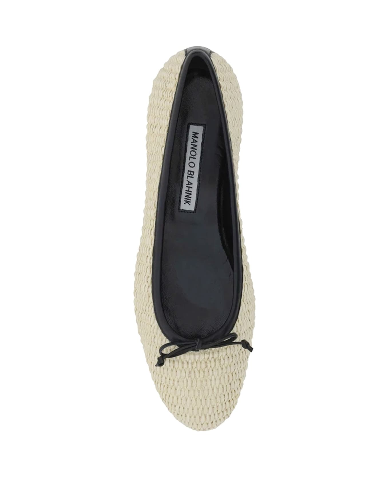 Manolo Blahnik Veralli 010 Ballerina Flats - Beige