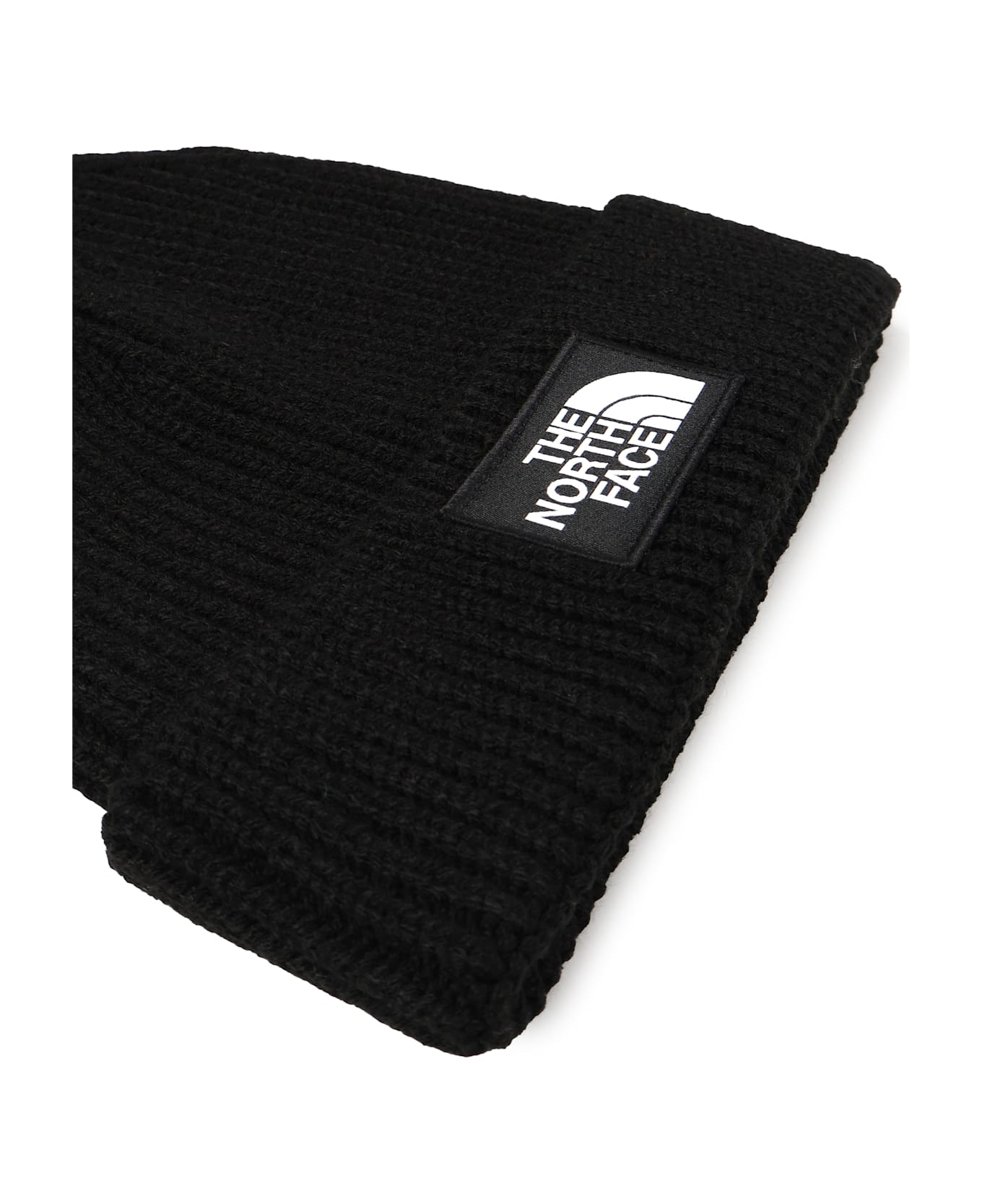 The North Face Beanie Logo Wool - TNF BLACK