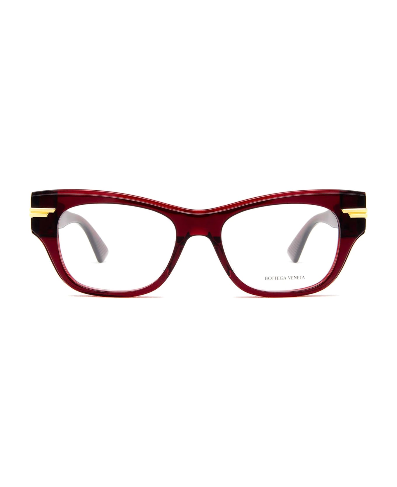 Bottega Veneta Eyewear Bv1152o-003 - Burgundy Glasses - burgundy アイウェア