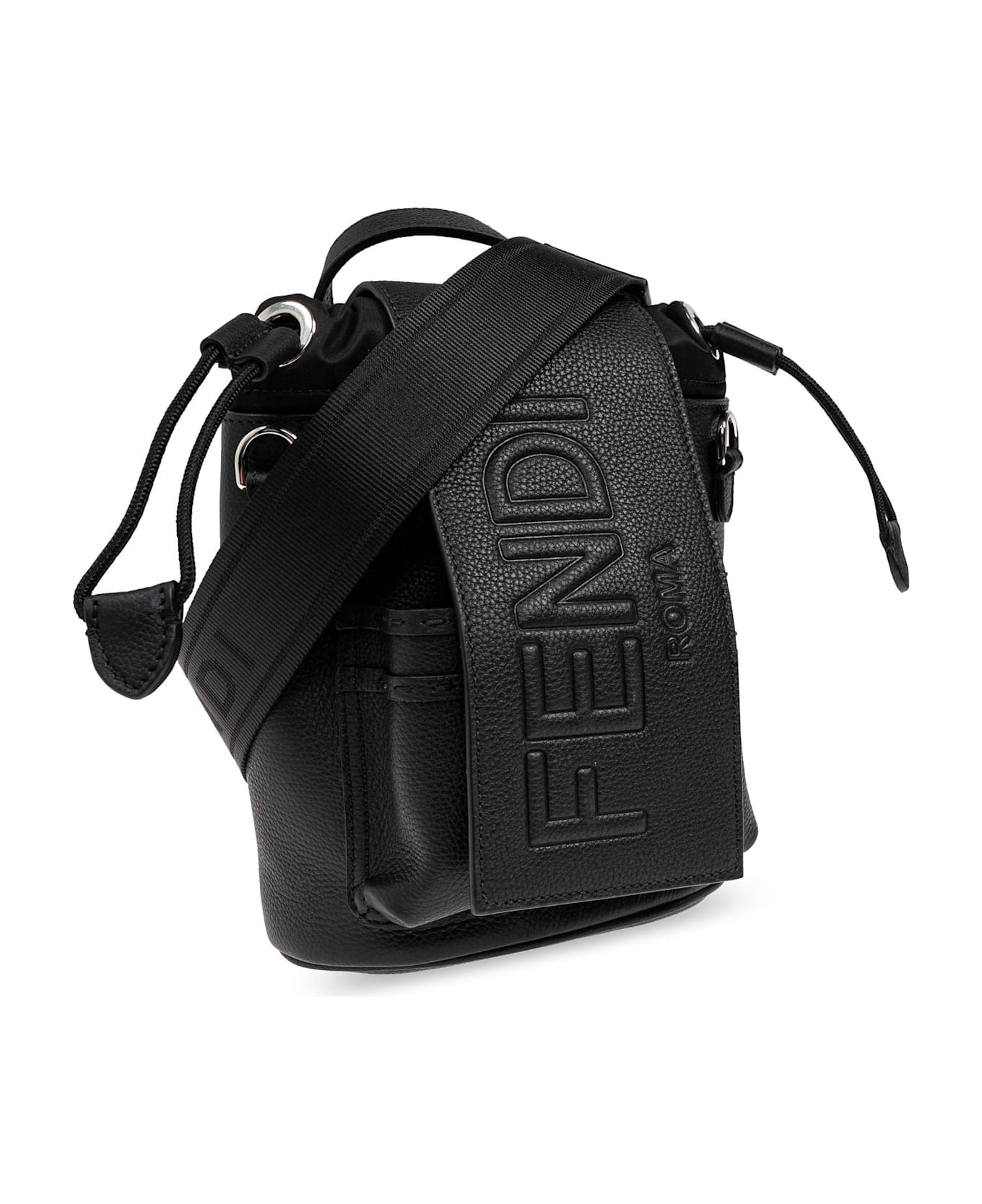 Fendi Leather Shoulder Bag - Nero palladio