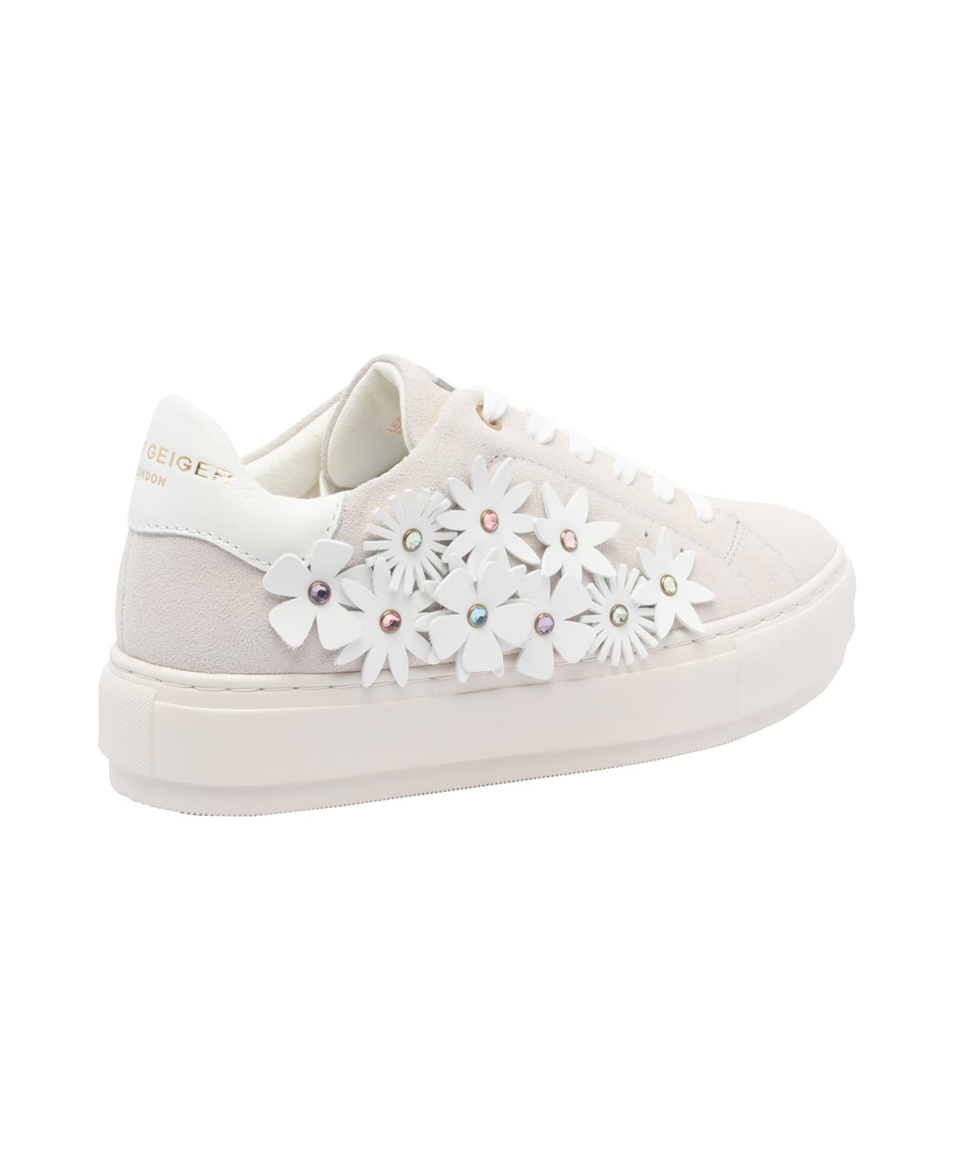 Kurt Geiger Laney Flower Sneakers - White