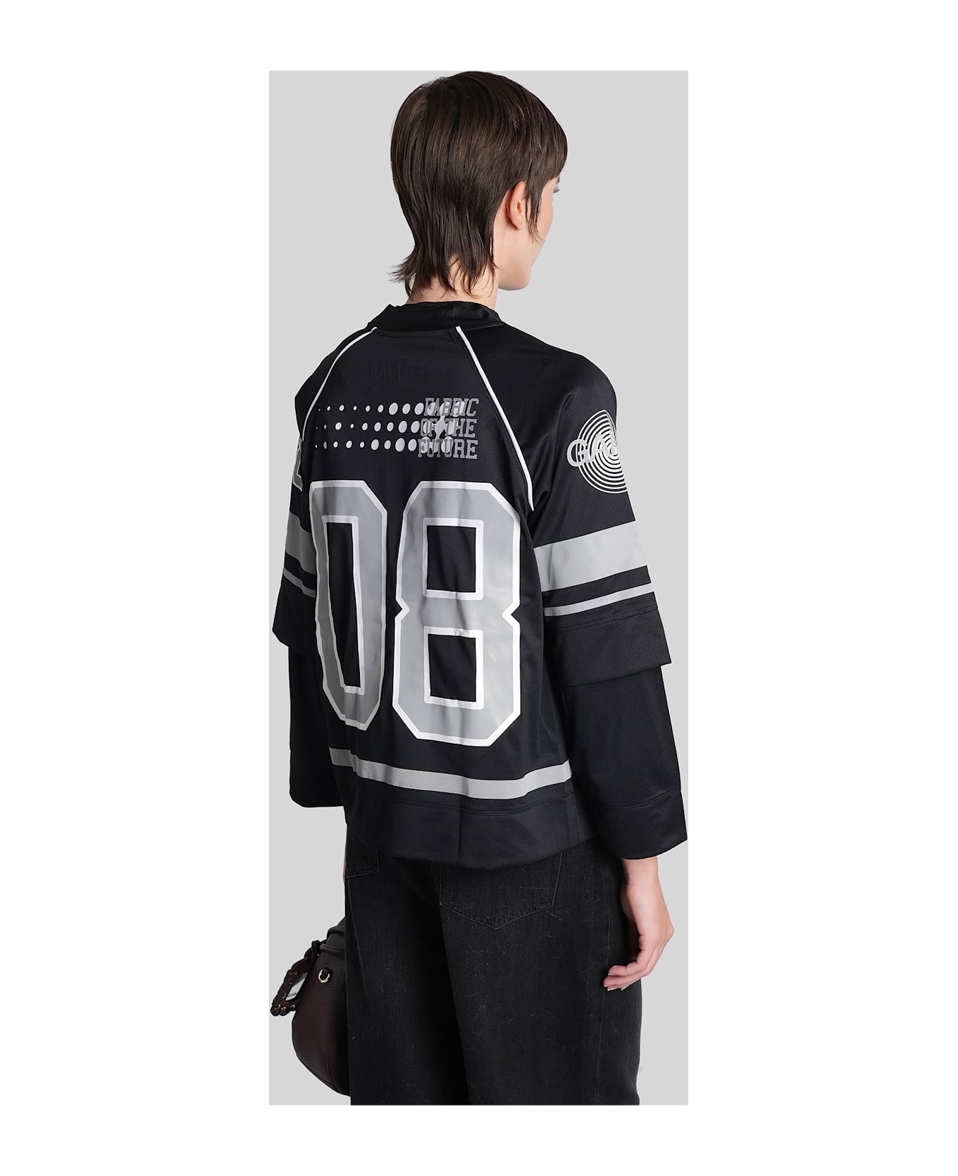 Ganni In Black Polyamide - BLACK