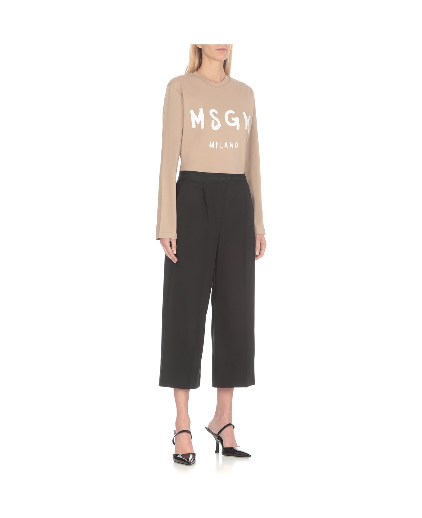 MSGM Wool Pants - Black