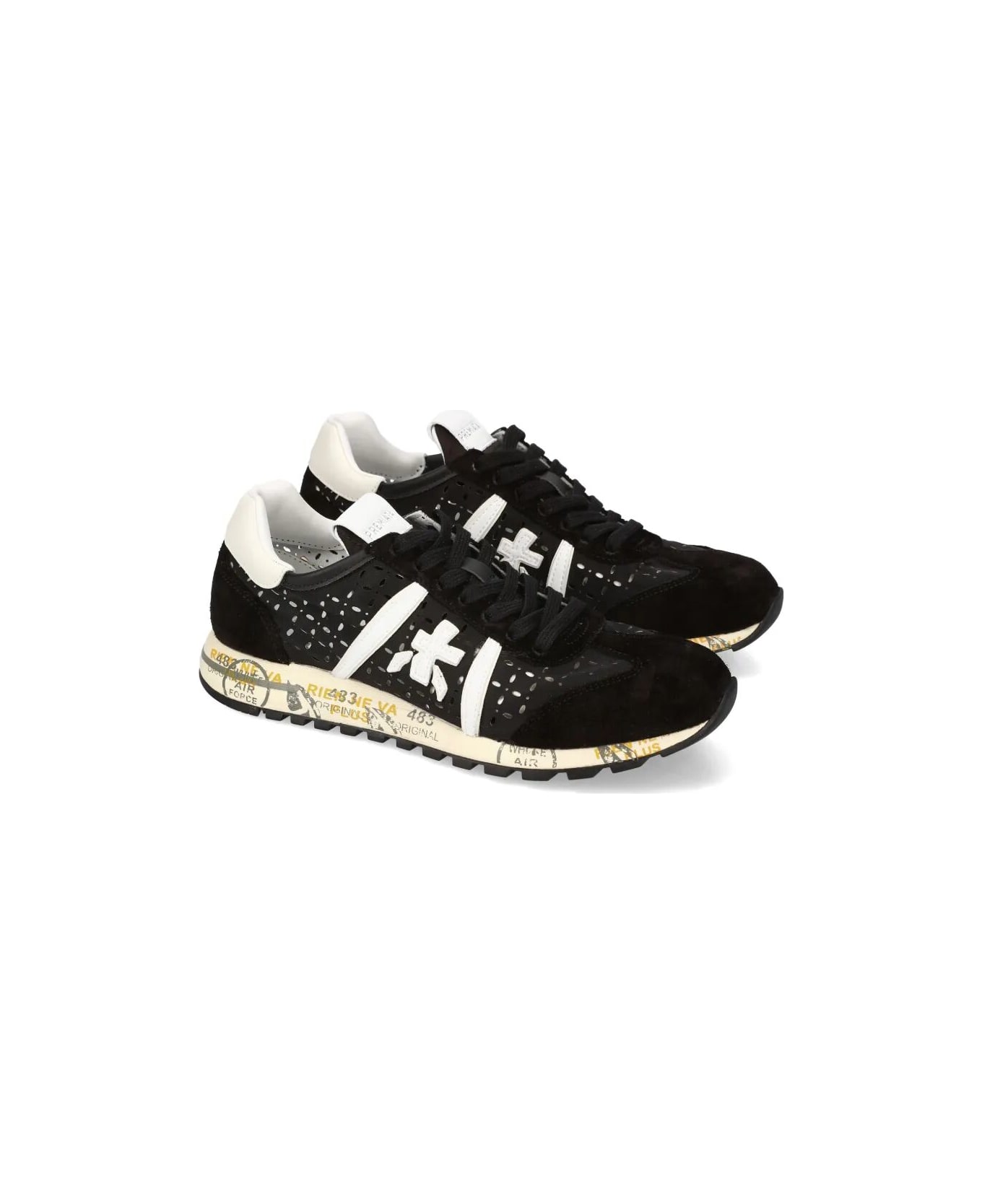 Premiata Lucy D Sneakers - Black White