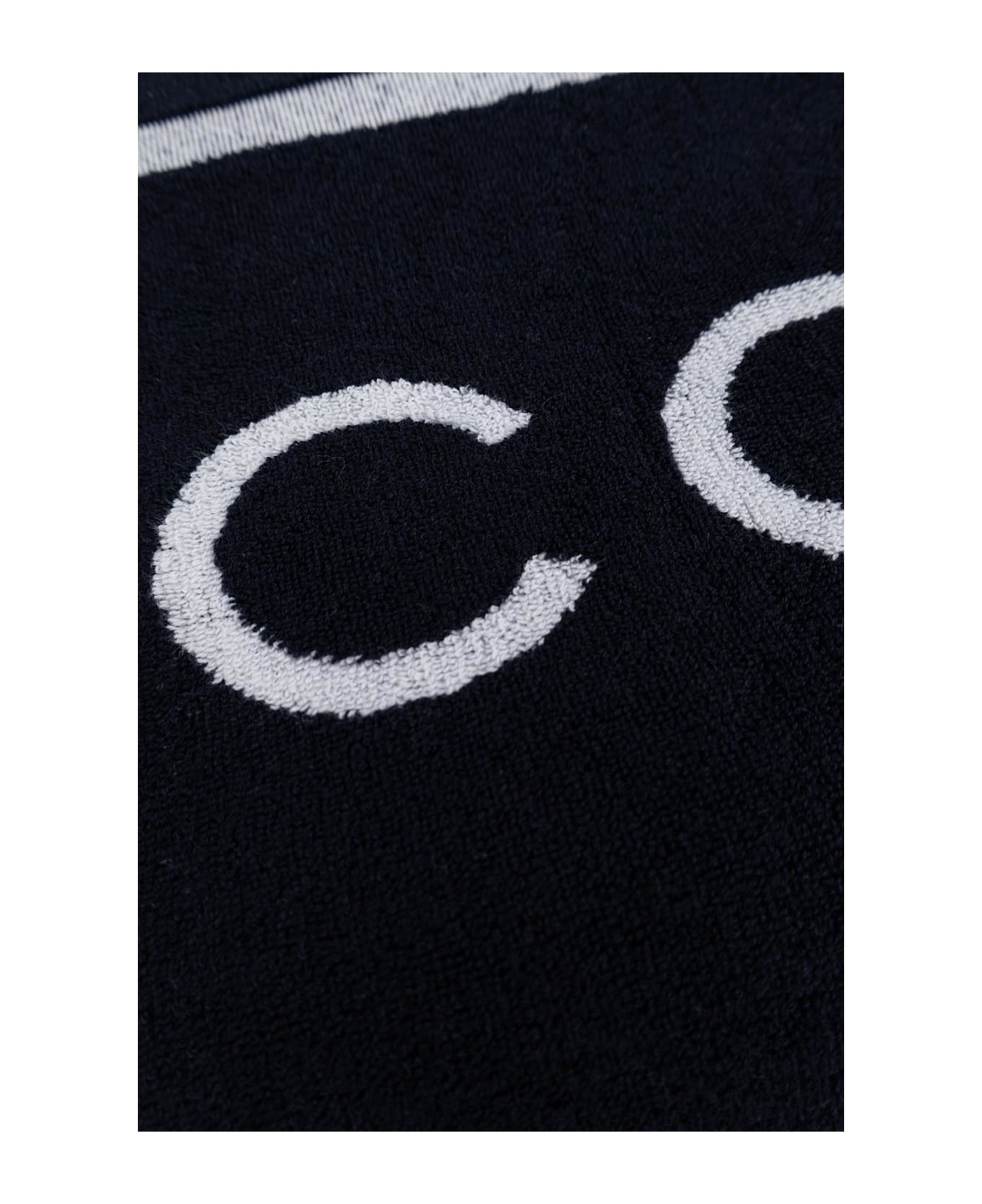 Jacquemus Towel With Logo - WHITE/BLUE