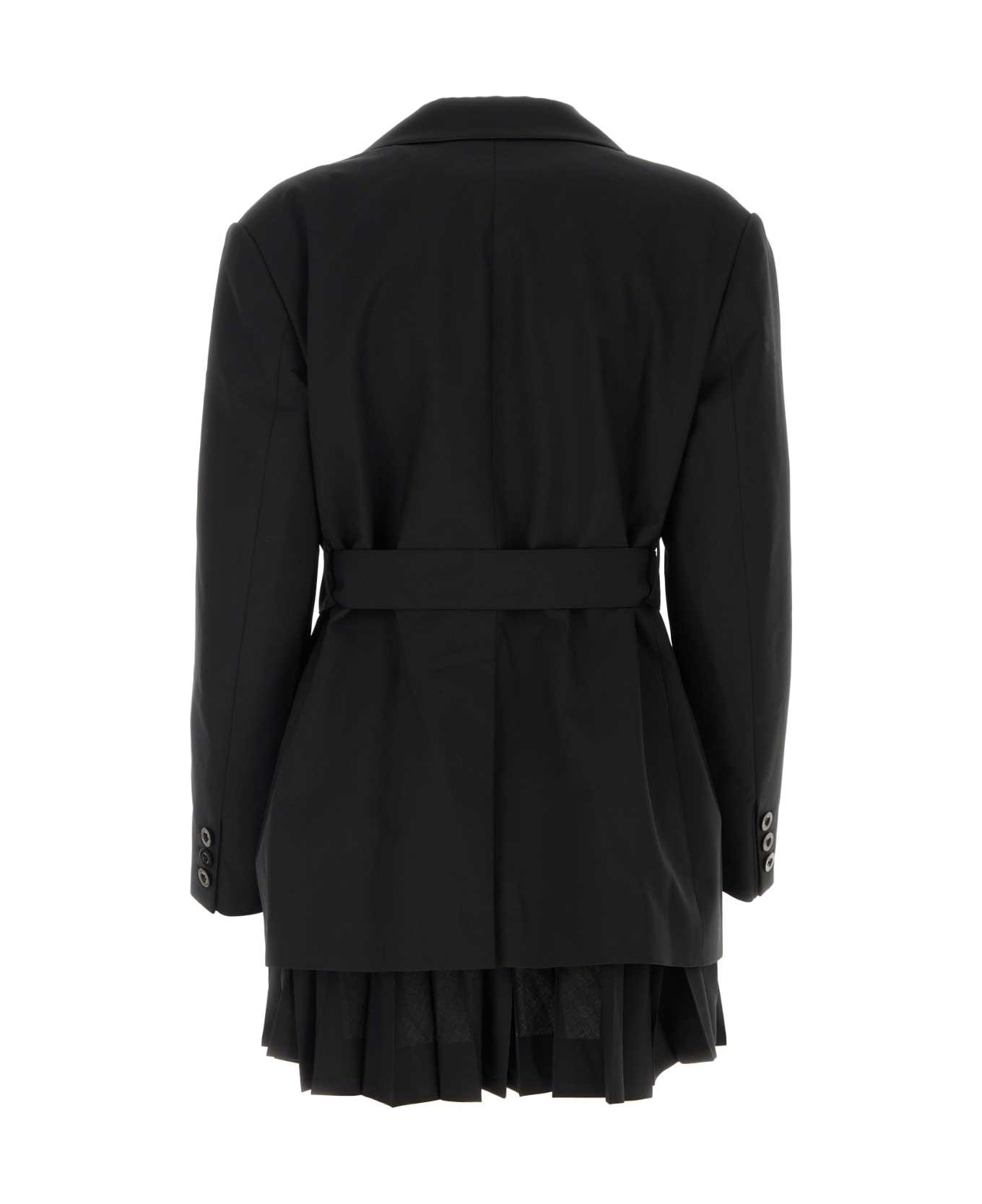 Sacai Black Twill Suiting Jacket - BLACK コート