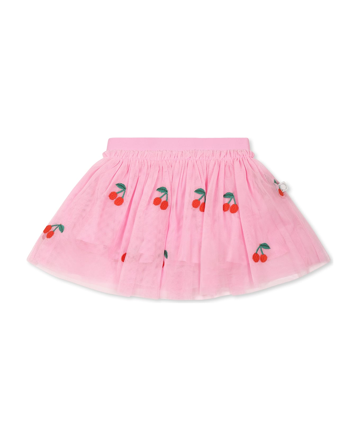Stella McCartney Kids Pink Skirt For Girl With Cherries - Pink