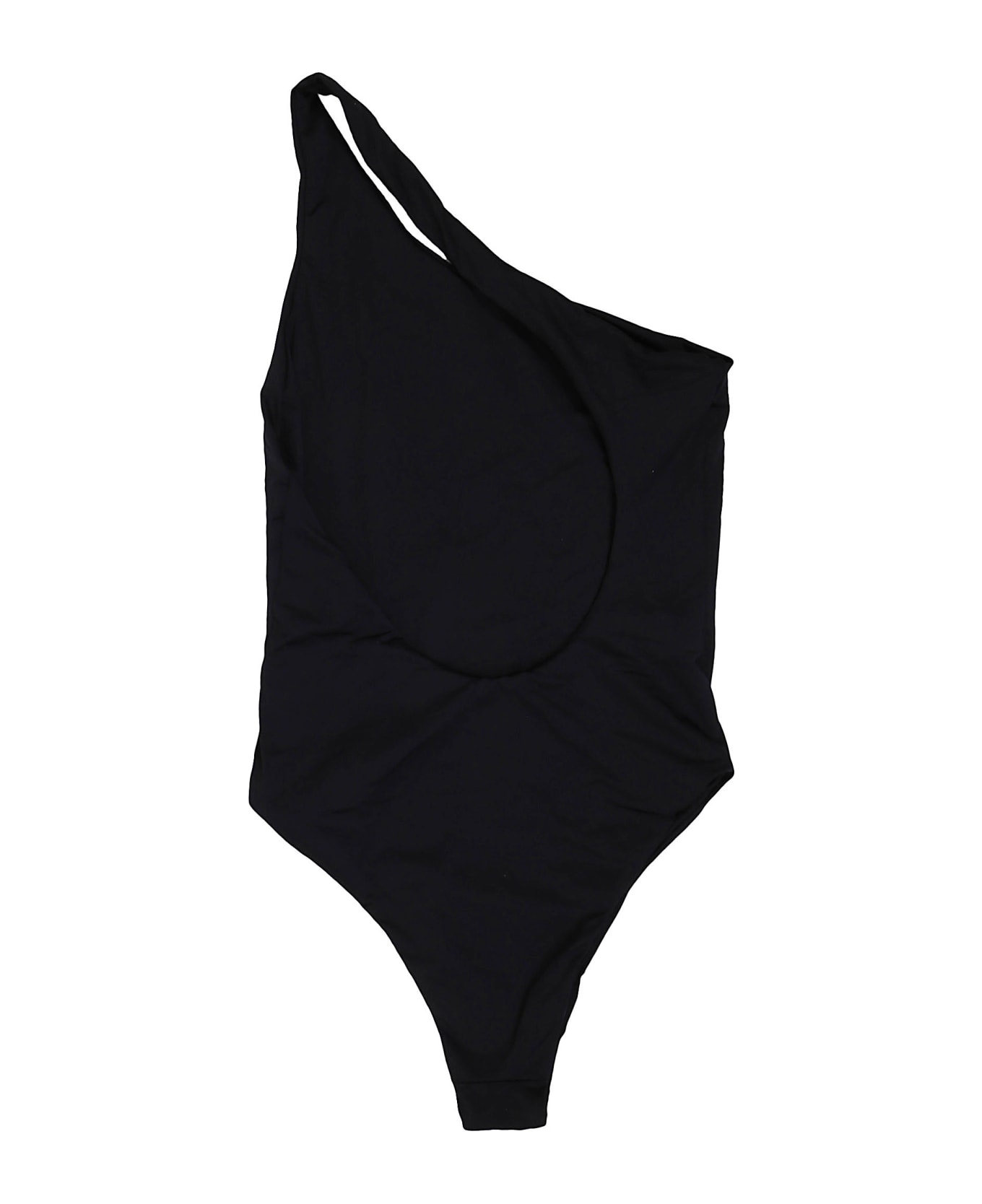 Off-White Off Stamp One Shoul Swimsuit - Black White