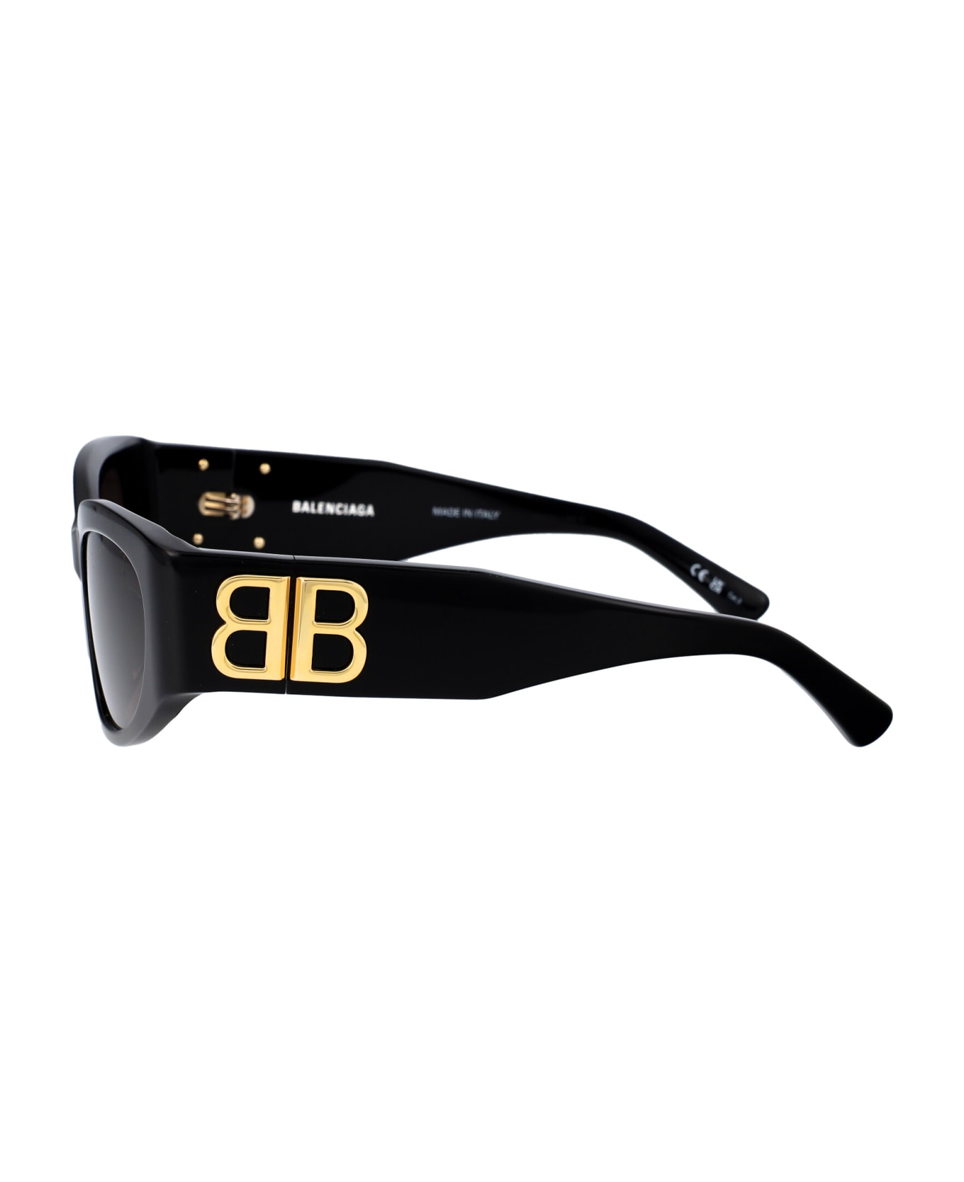 Balenciaga Eyewear Bb0324sk Sunglasses - 002 BLACK BLACK GREY