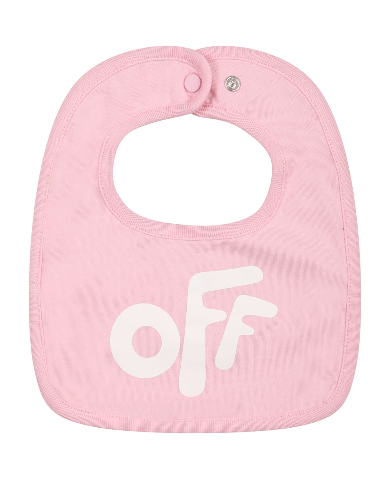 Off-White Pink Set For Baby Girl With Logo - Multicolor