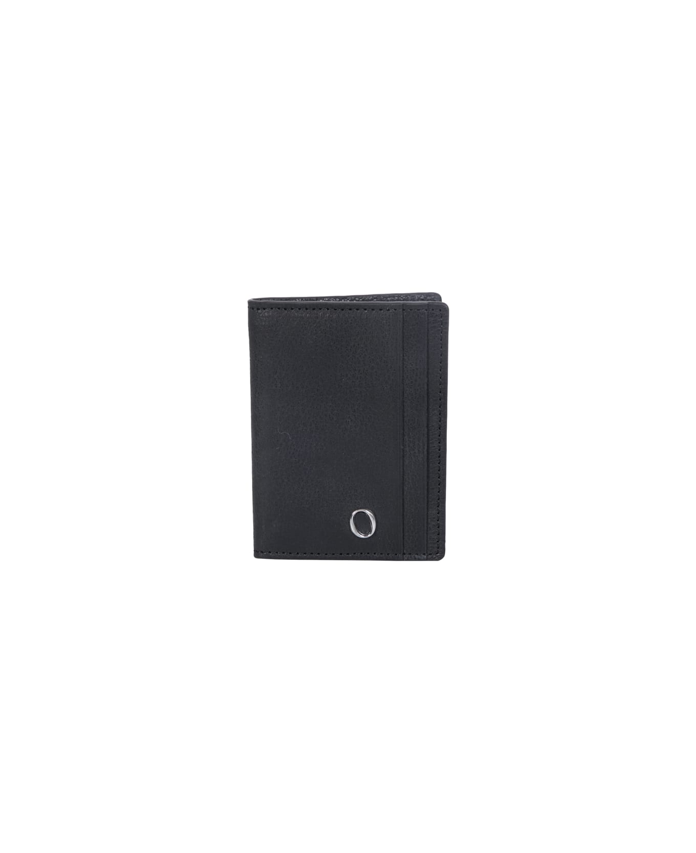 Orciani Chevrette Card Holder Black - Black 財布