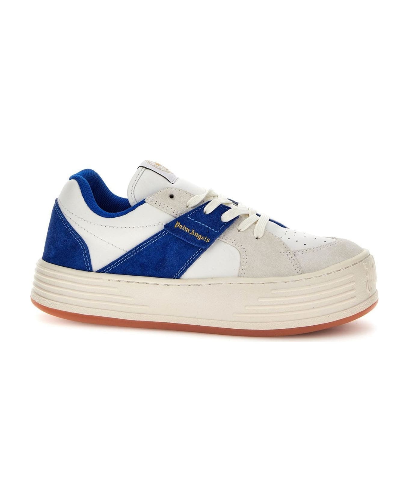 Palm Angels Leather Logo Sneakers - Blue