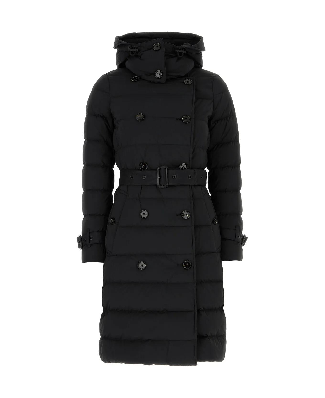 Burberry Black Stretch Nylon Padded Jacket - BLACK