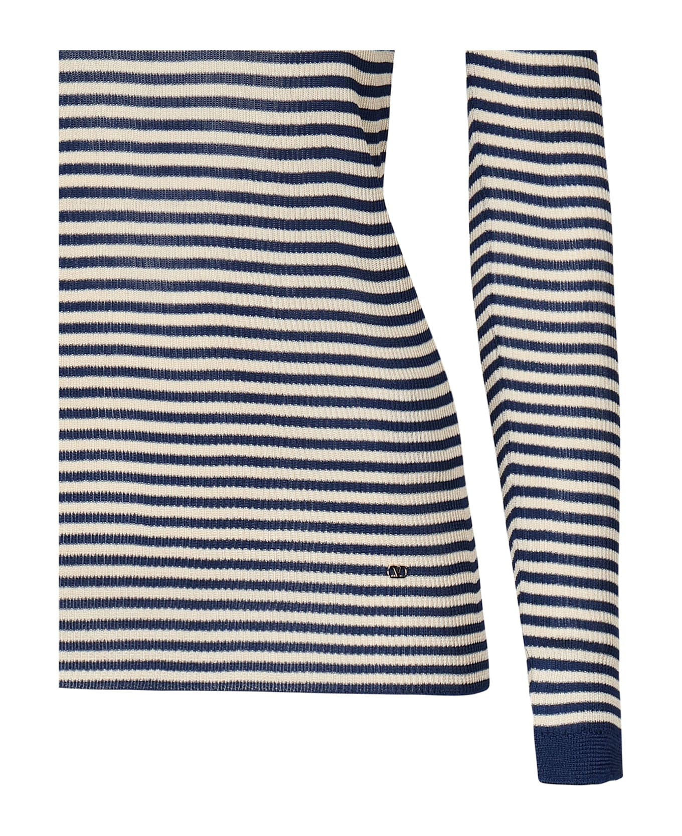 Valentino Garavani Striped Jersey - Blue