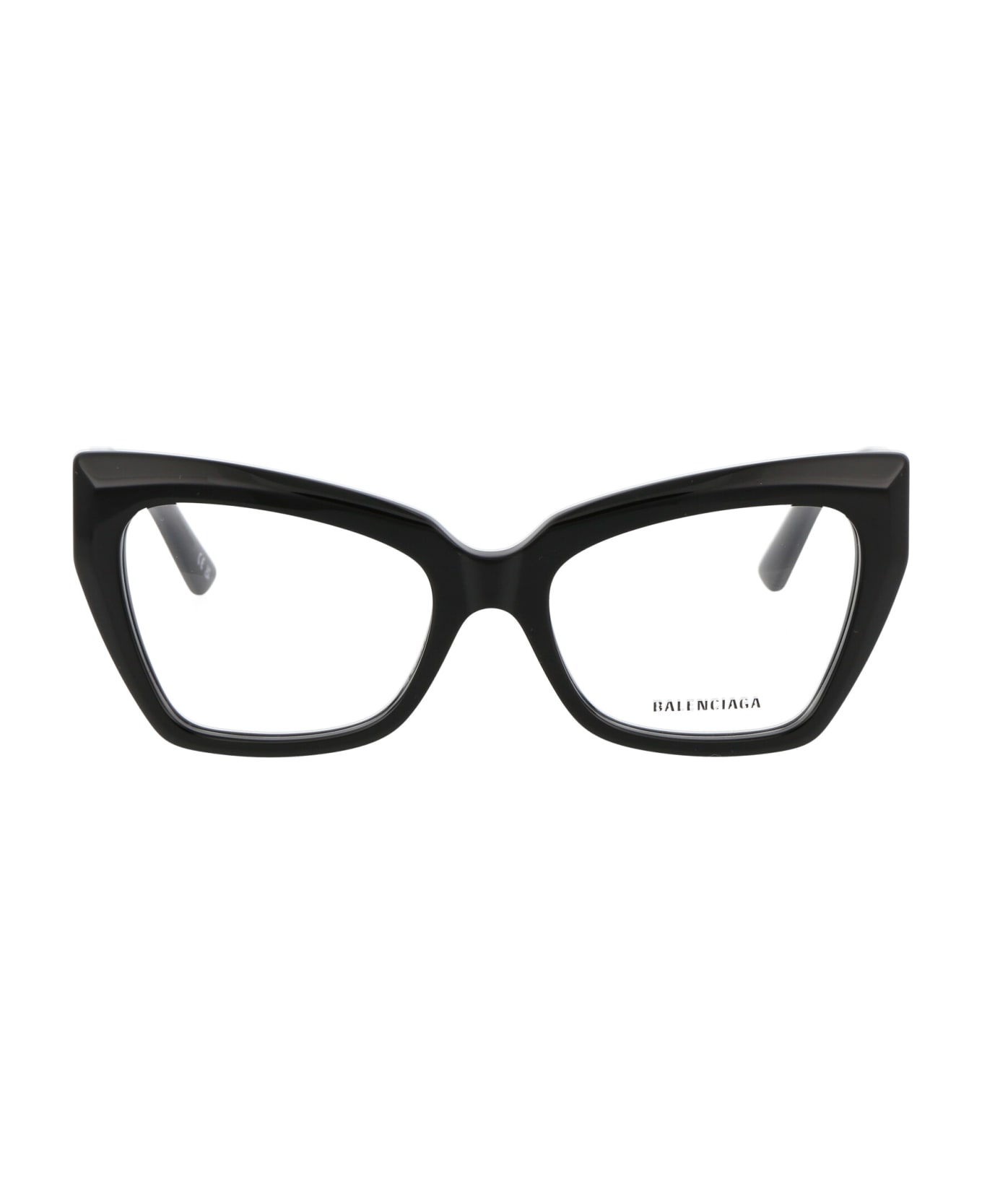 Balenciaga Eyewear Bb0275o Glasses - 001 BLACK BLACK TRANSPARENT