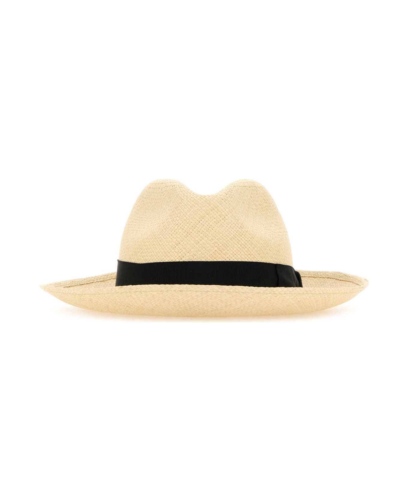 Borsalino Straw Amedeo Hat - PANNA 帽子
