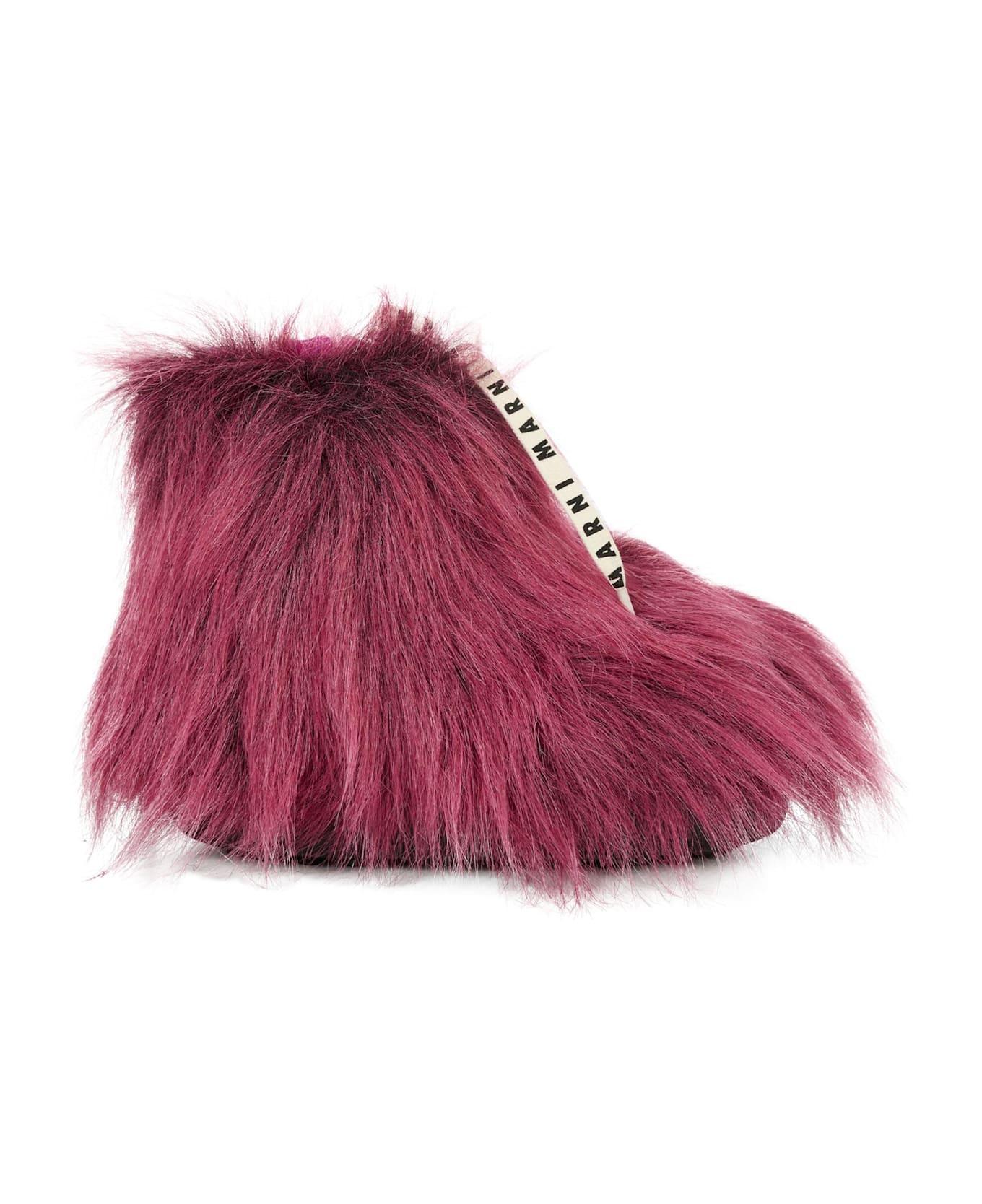 Marni Fuchsia Ankle Boots For Girl With Logo - Fuchsia