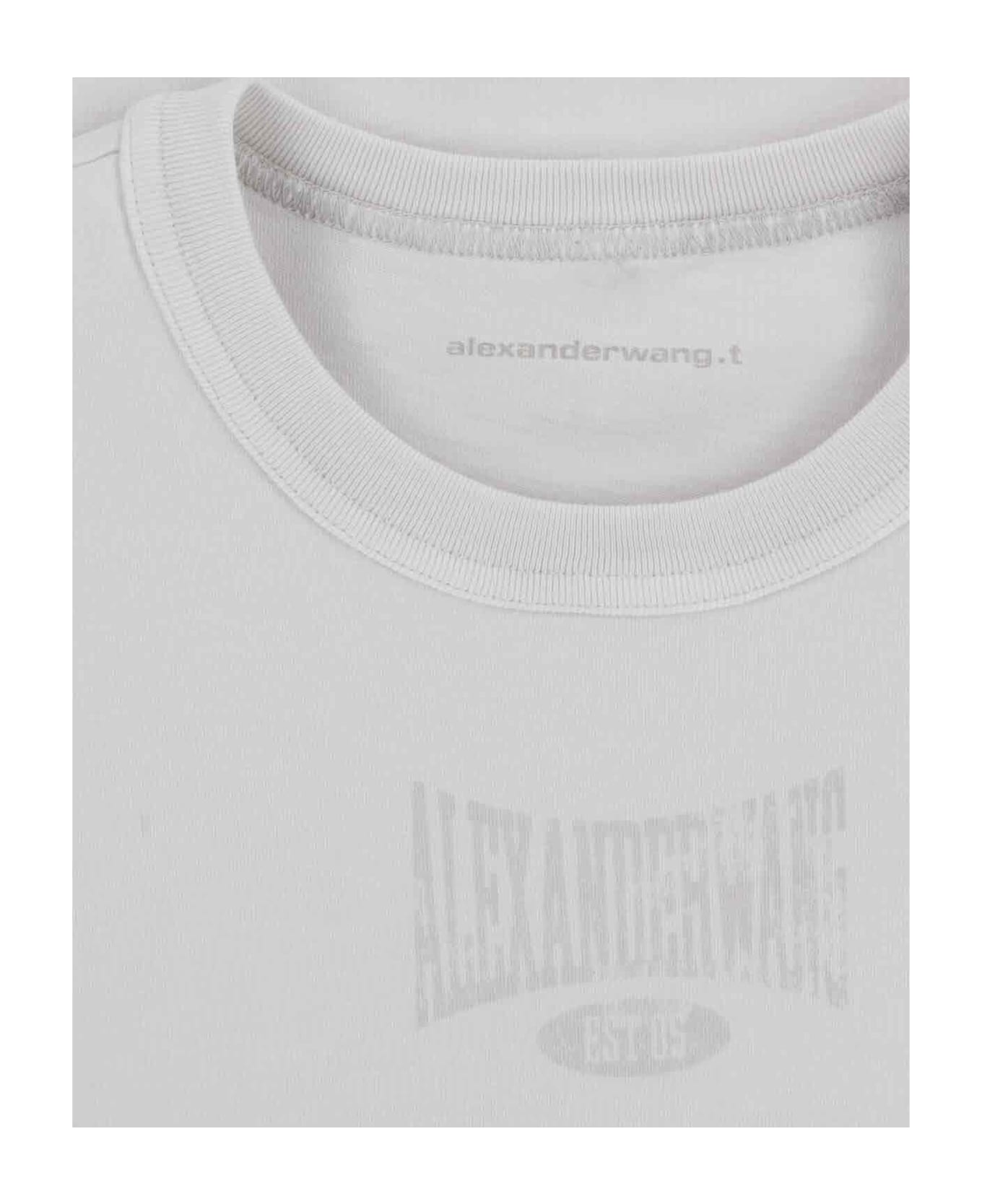 T by Alexander Wang Logo T-shirt - DIRTYWHITE