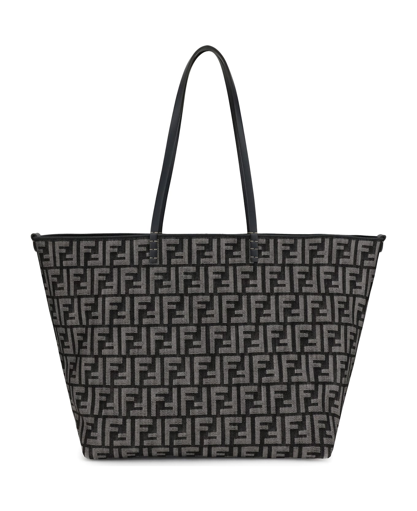 Fendi Roll Large Shopper Bag With All-over Ff Motif