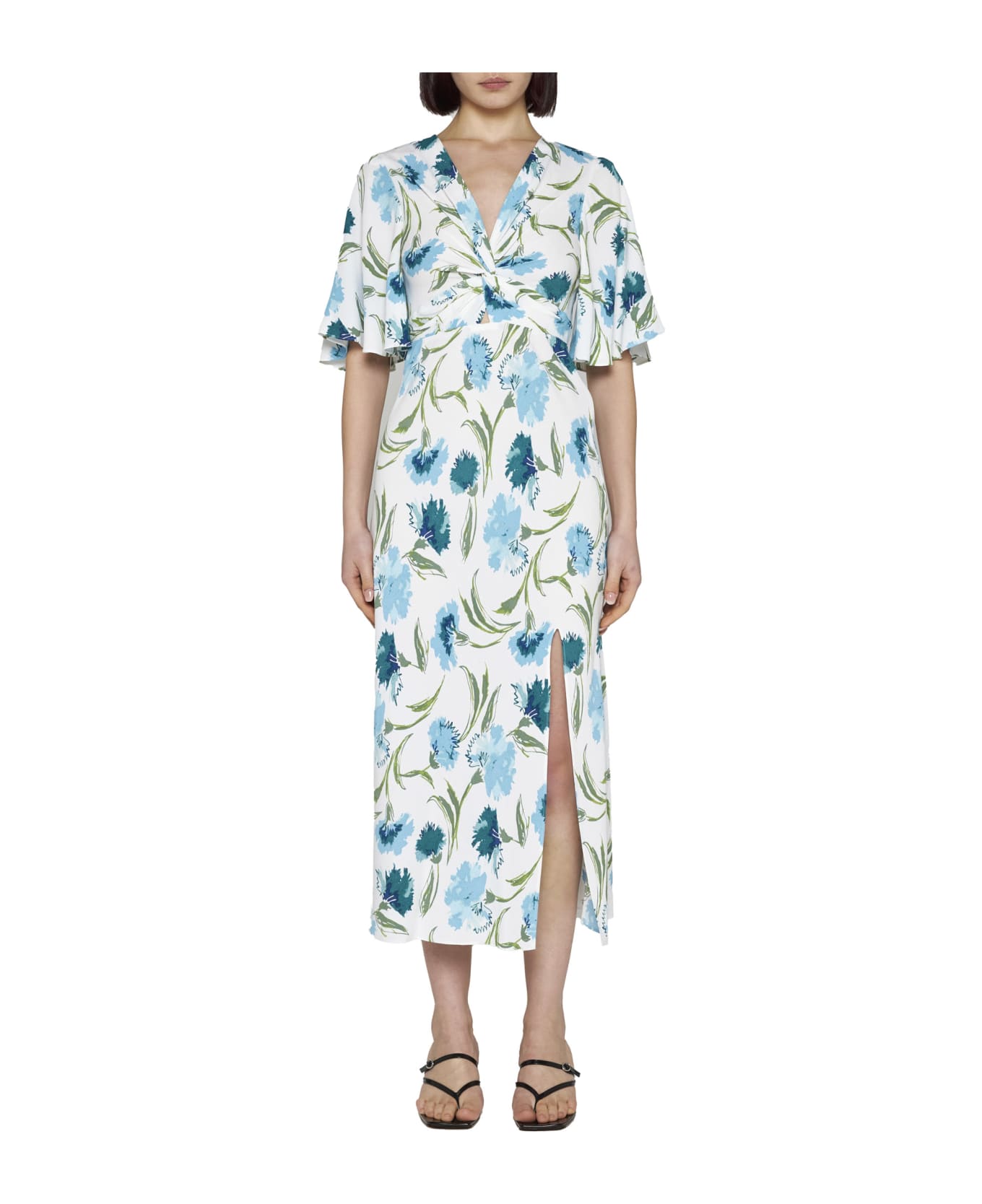 Diane Von Furstenberg Dress - Dianthus large lg blue