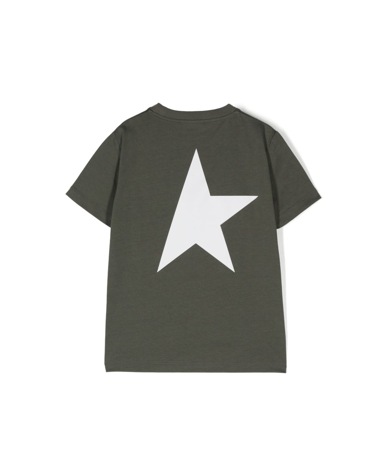 Golden Goose T-shirt Con Stampa - Green