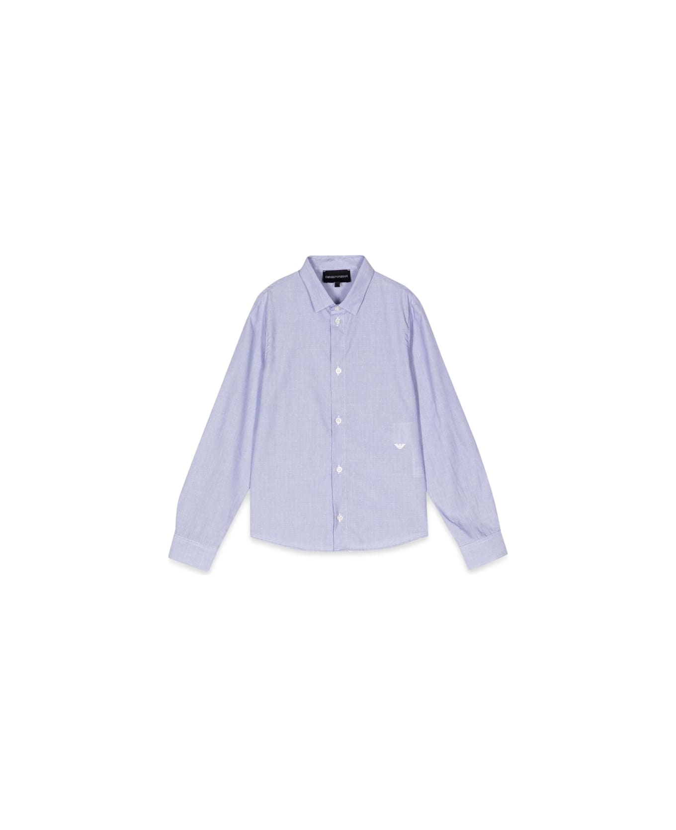 Emporio Armani Long Sleeve Shirt - AZURE