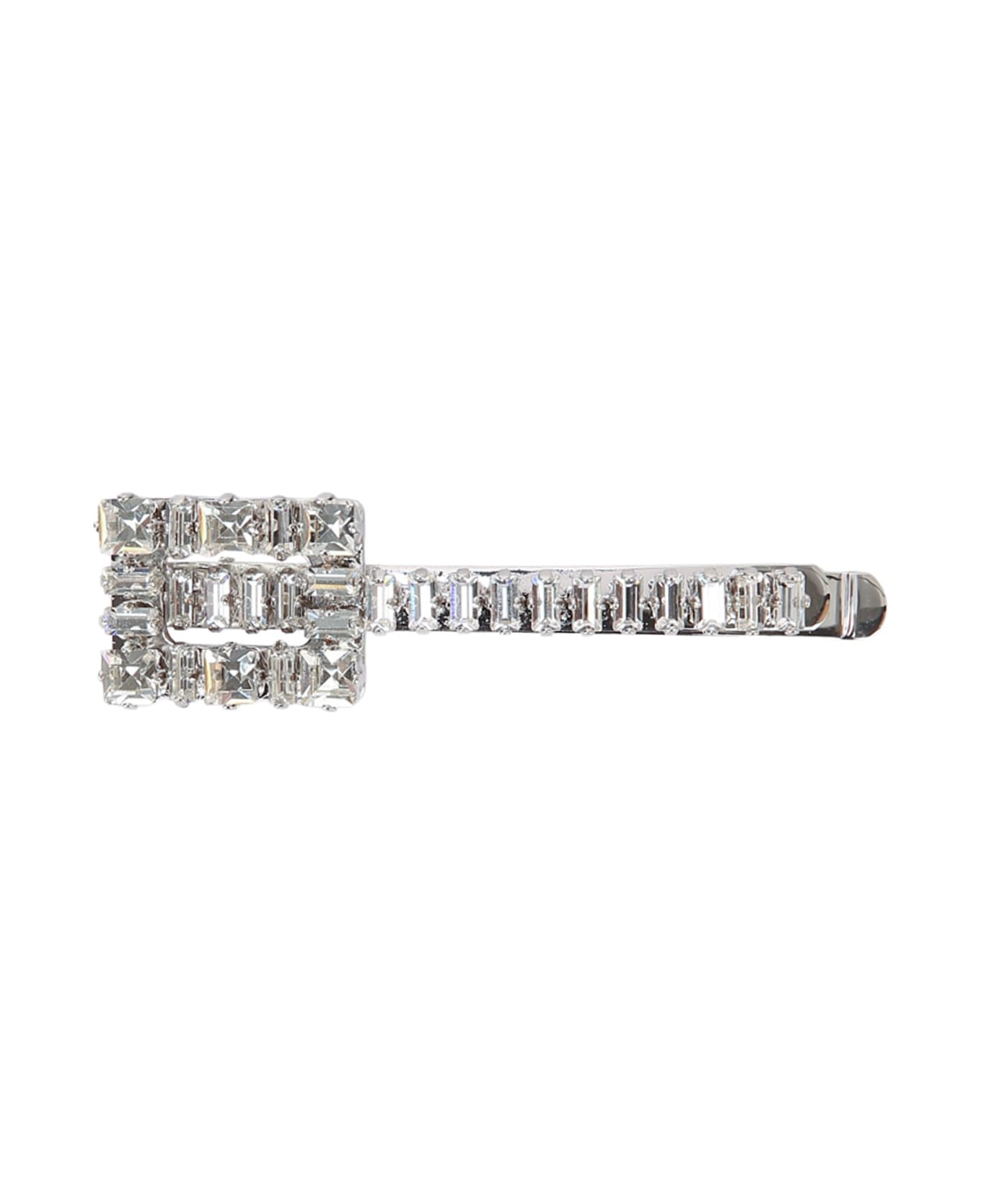 Roger Vivier Tres Vivier Strass Hair Clip - ARGENTO