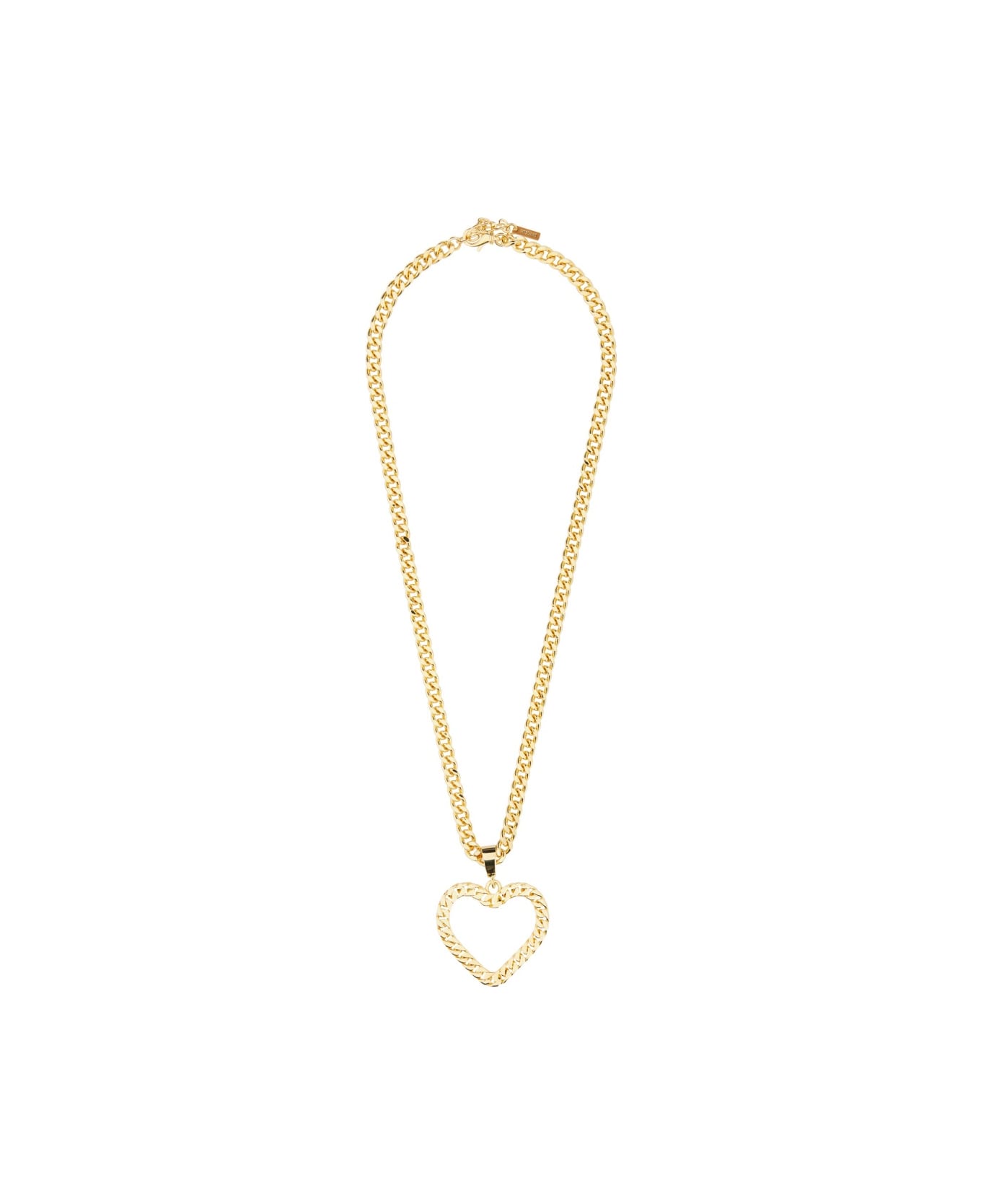 Moschino Chain Heart Necklace - GOLD