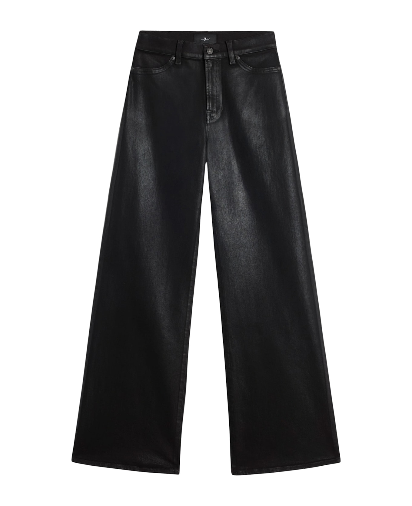 7 For All Mankind Lotta Coated Black - Black