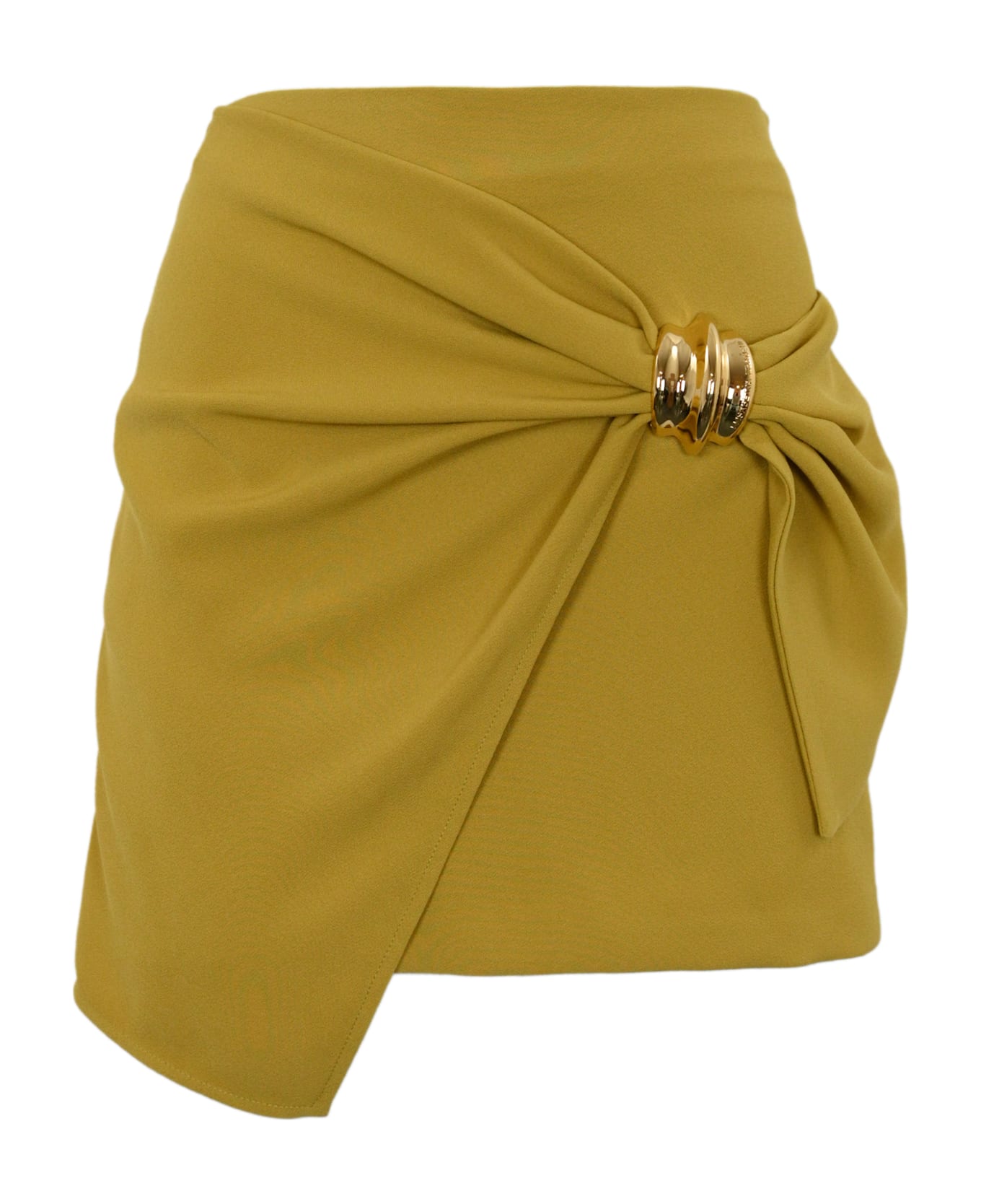 Elisabetta Franchi Crepe Mini Skirt - YELLOW