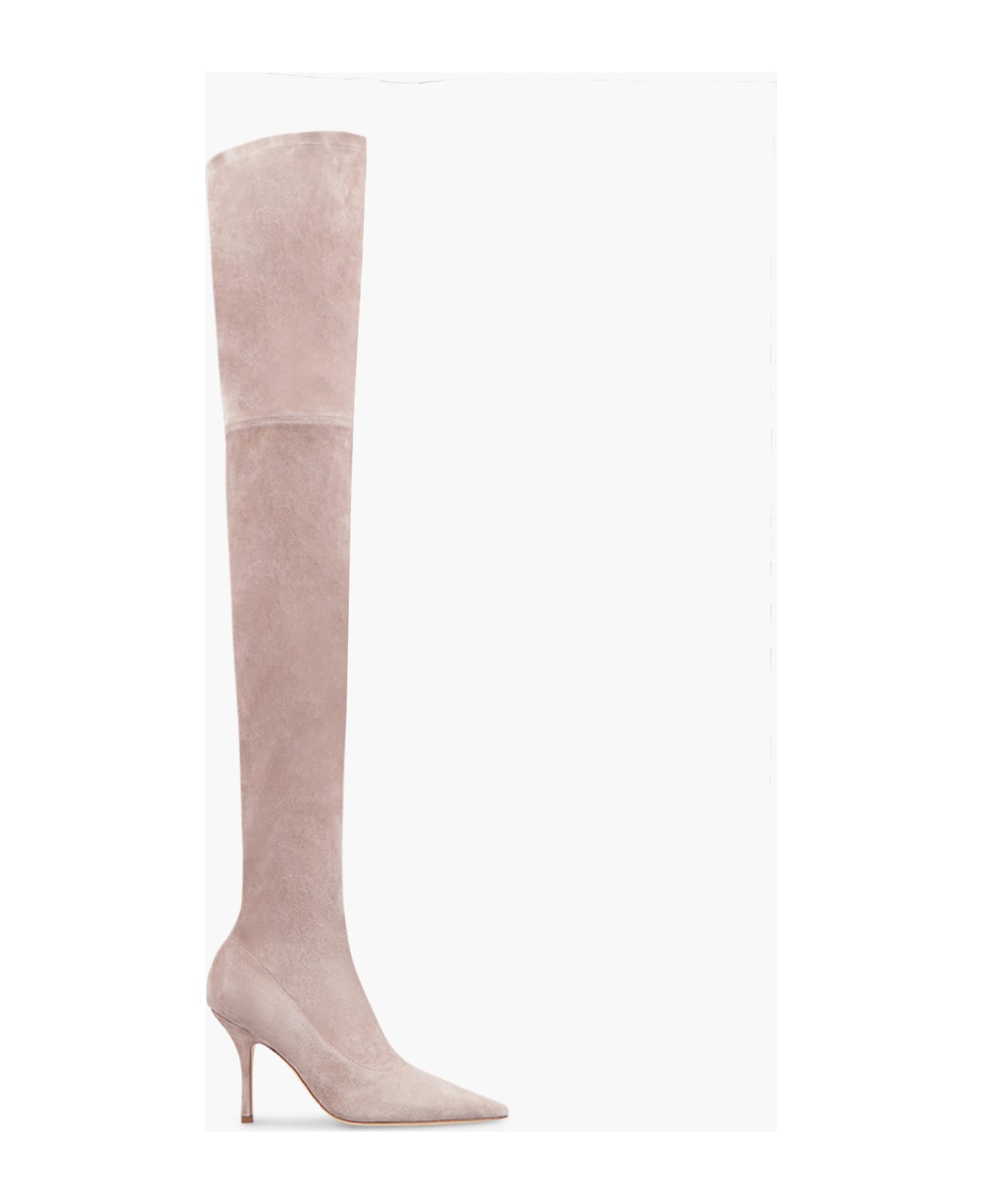 Paris Texas Suede Mama Over-the-knee Boots - TAUPE