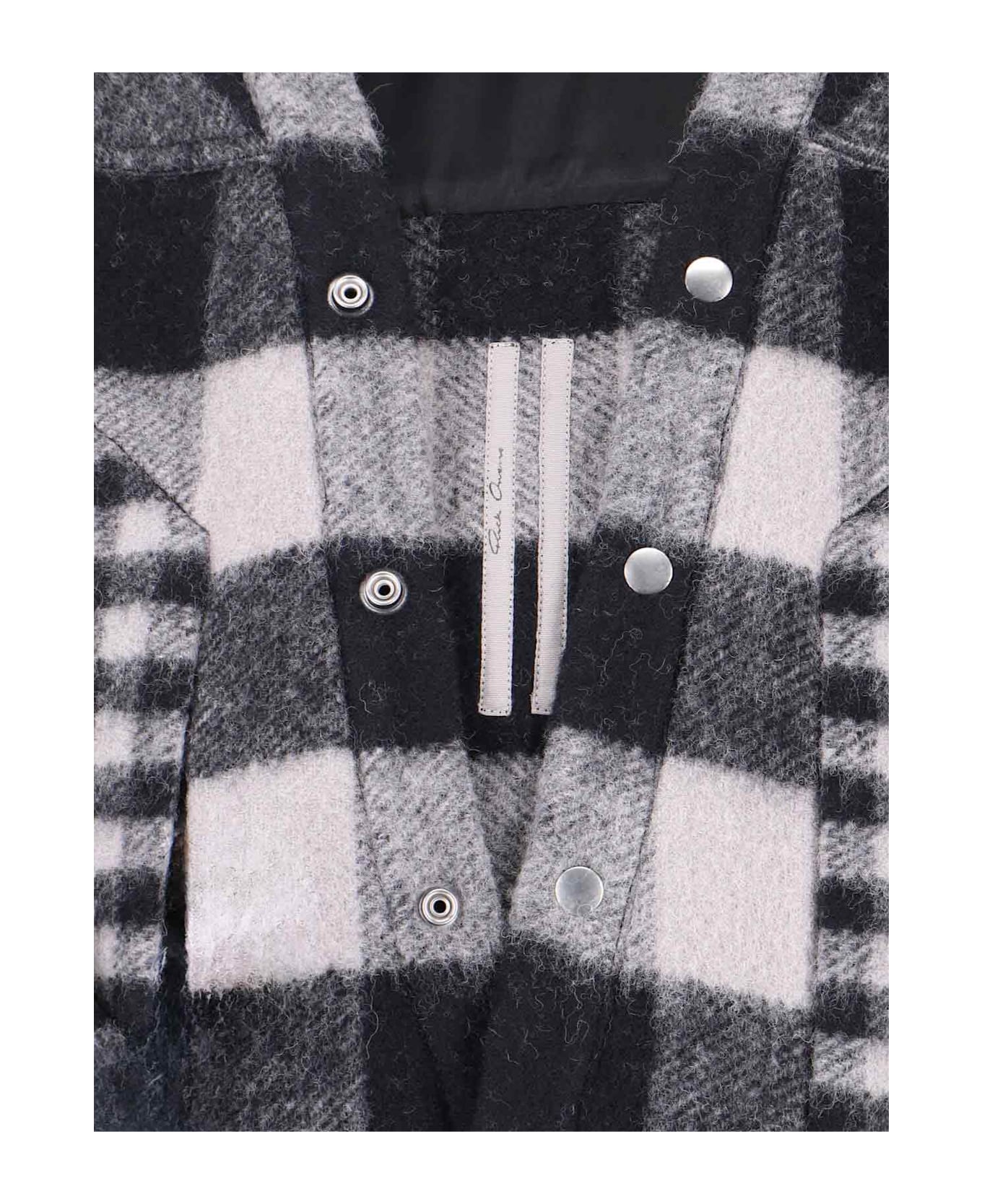 Rick Owens 
larry
 Wool Shirt - Black  