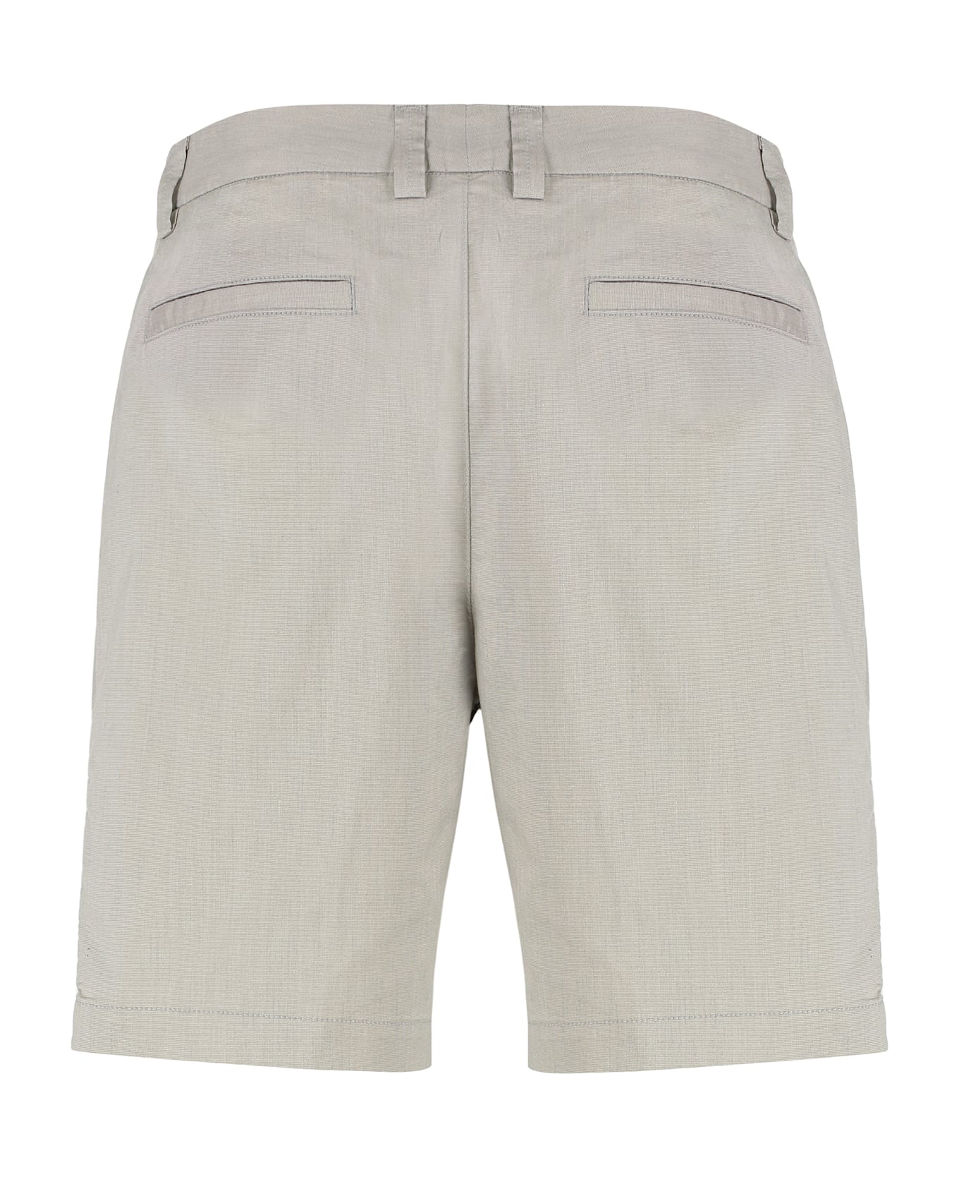 Hugo Boss Cotton Blend Bermuda Shorts - Beige