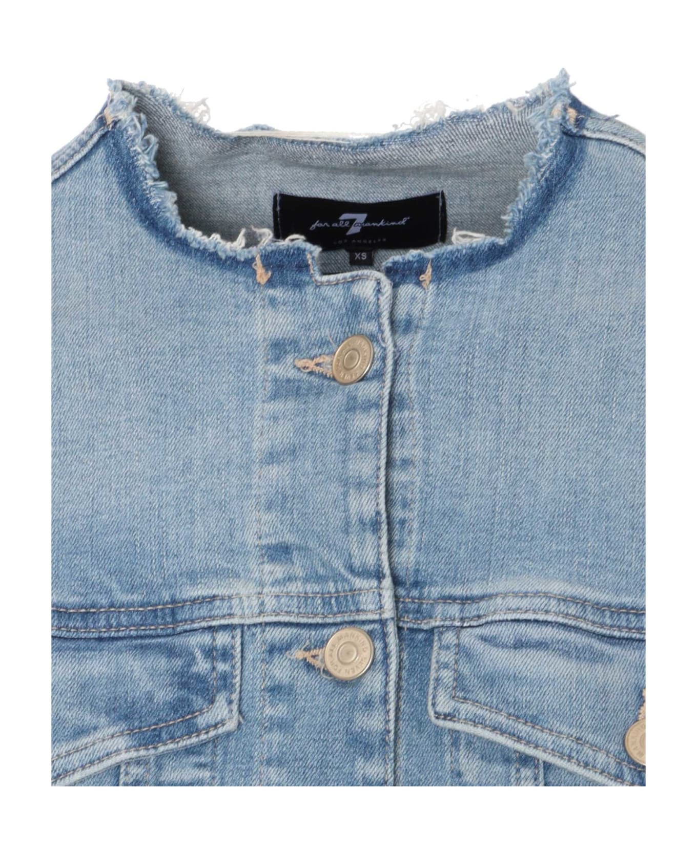 7 For All Mankind Coco Denim Jacket - BLUE