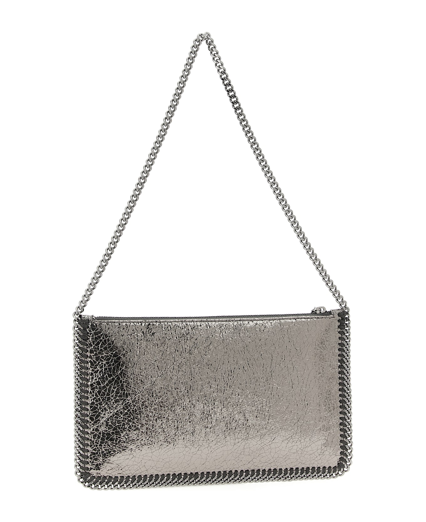 Stella McCartney 
falabella
 Metallic Clutch - Silver