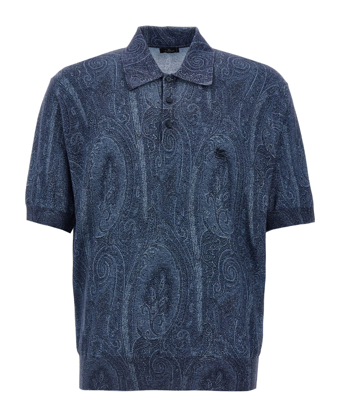 Etro 'paisley' Polo Shirt - Blue