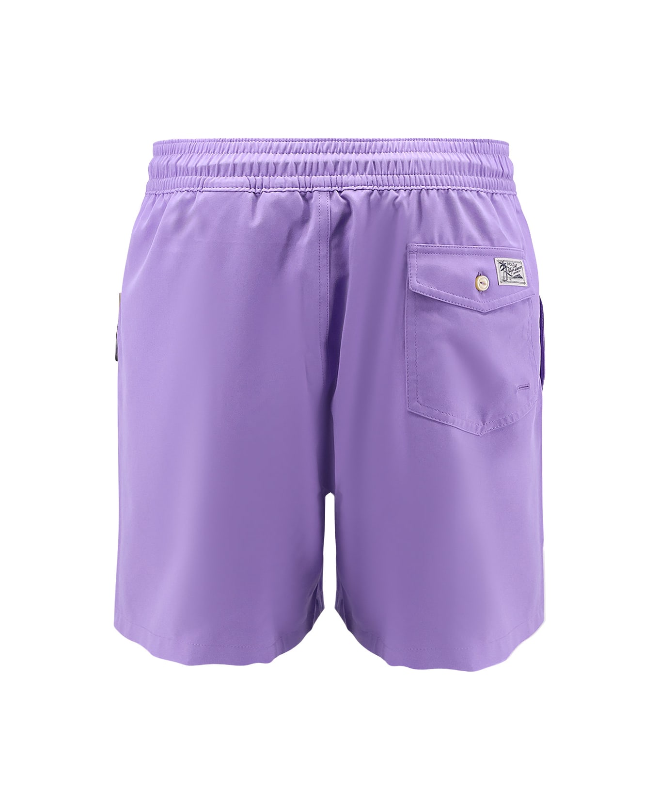 Polo Ralph Lauren Nylon Swim Trunk With Logo Embroidery - Purple