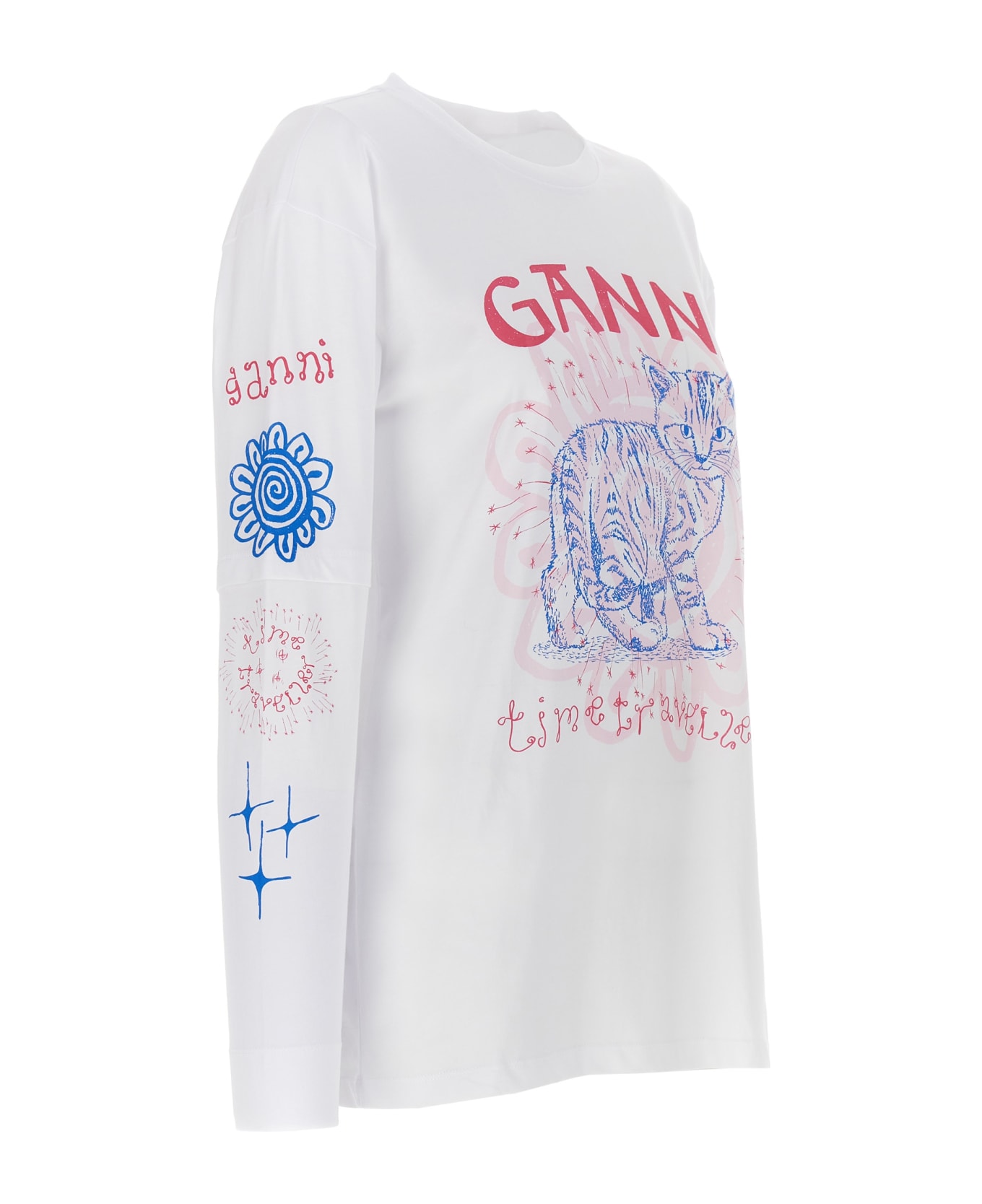Ganni Cat T-shirt | italist