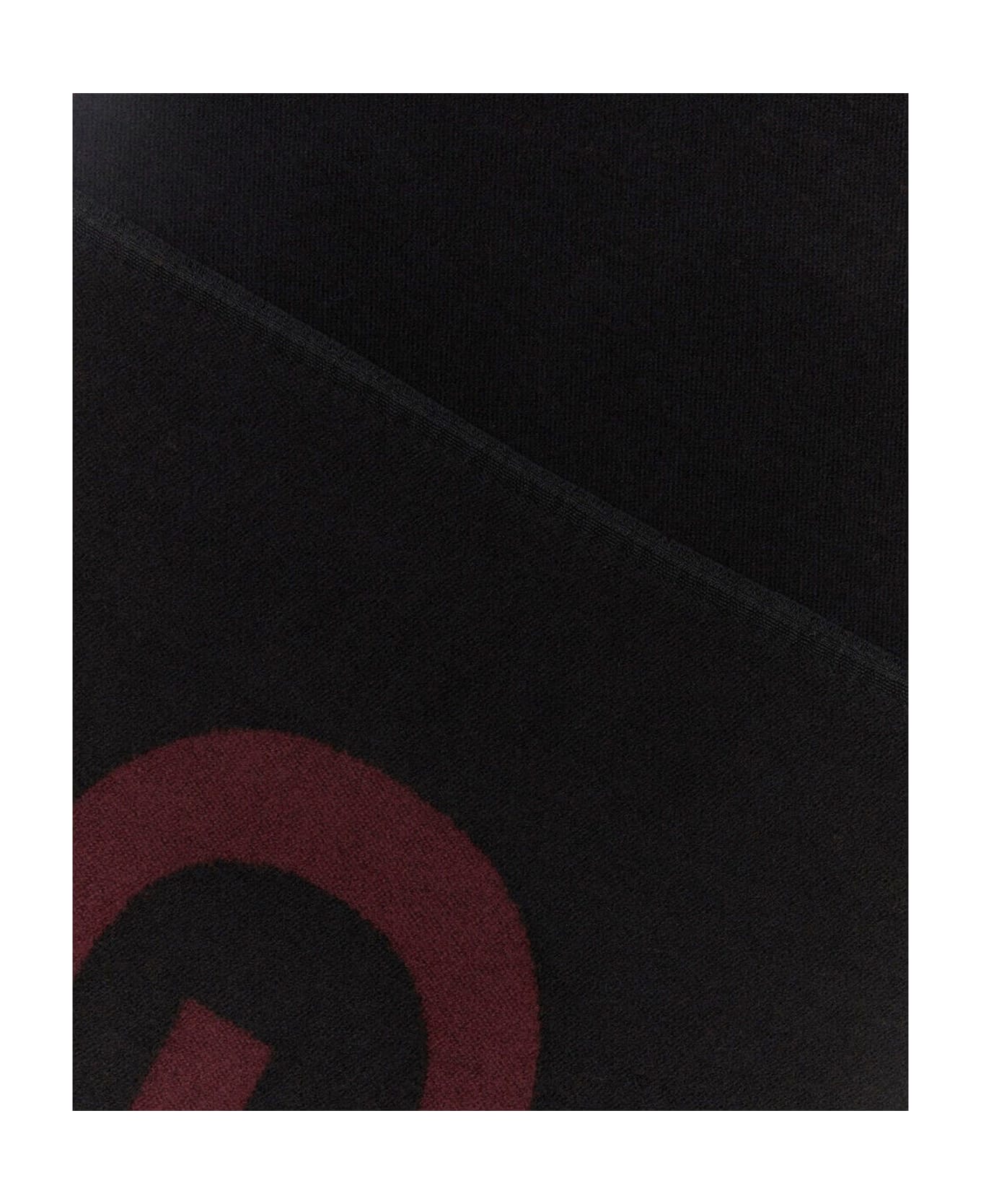 Givenchy Wool Logo Scarf - Black スカーフ