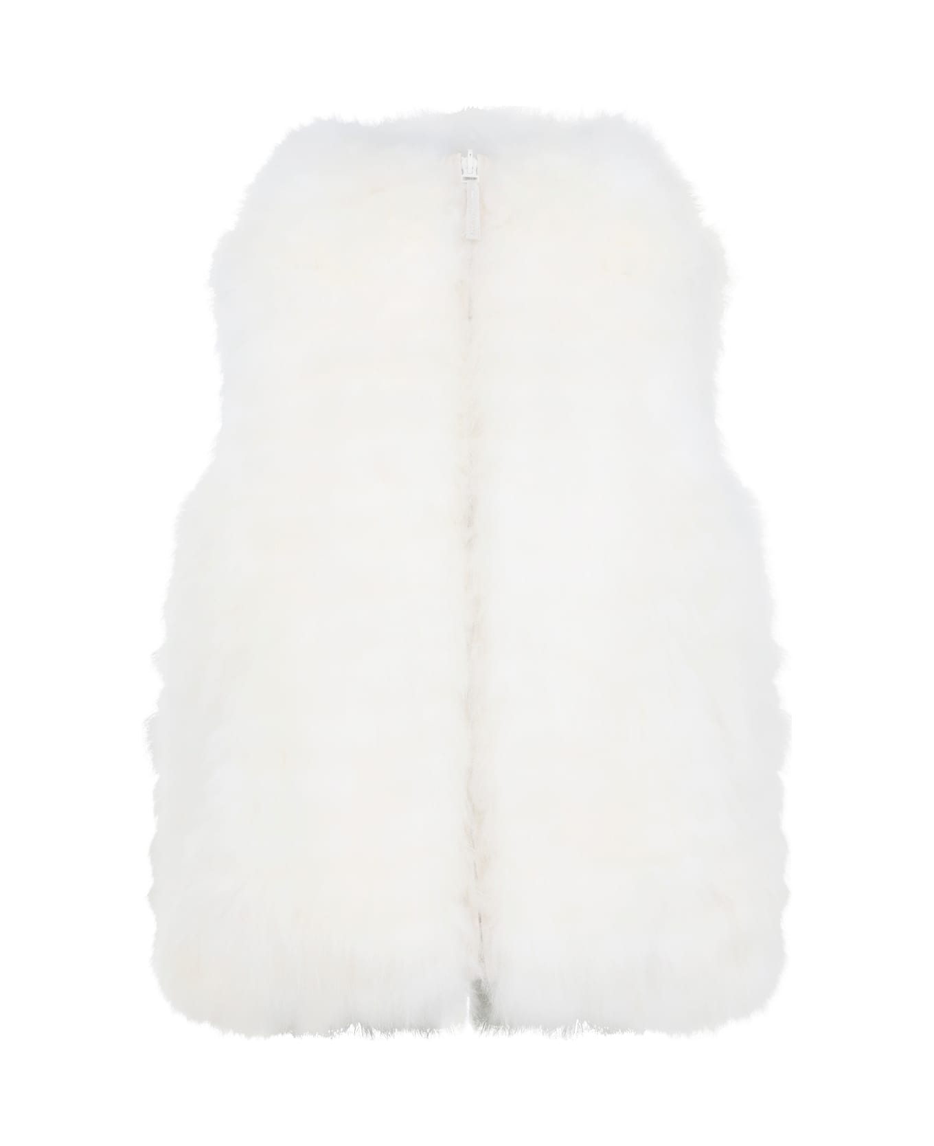 Yves Salomon Lamb Gilet - Mont Blanc