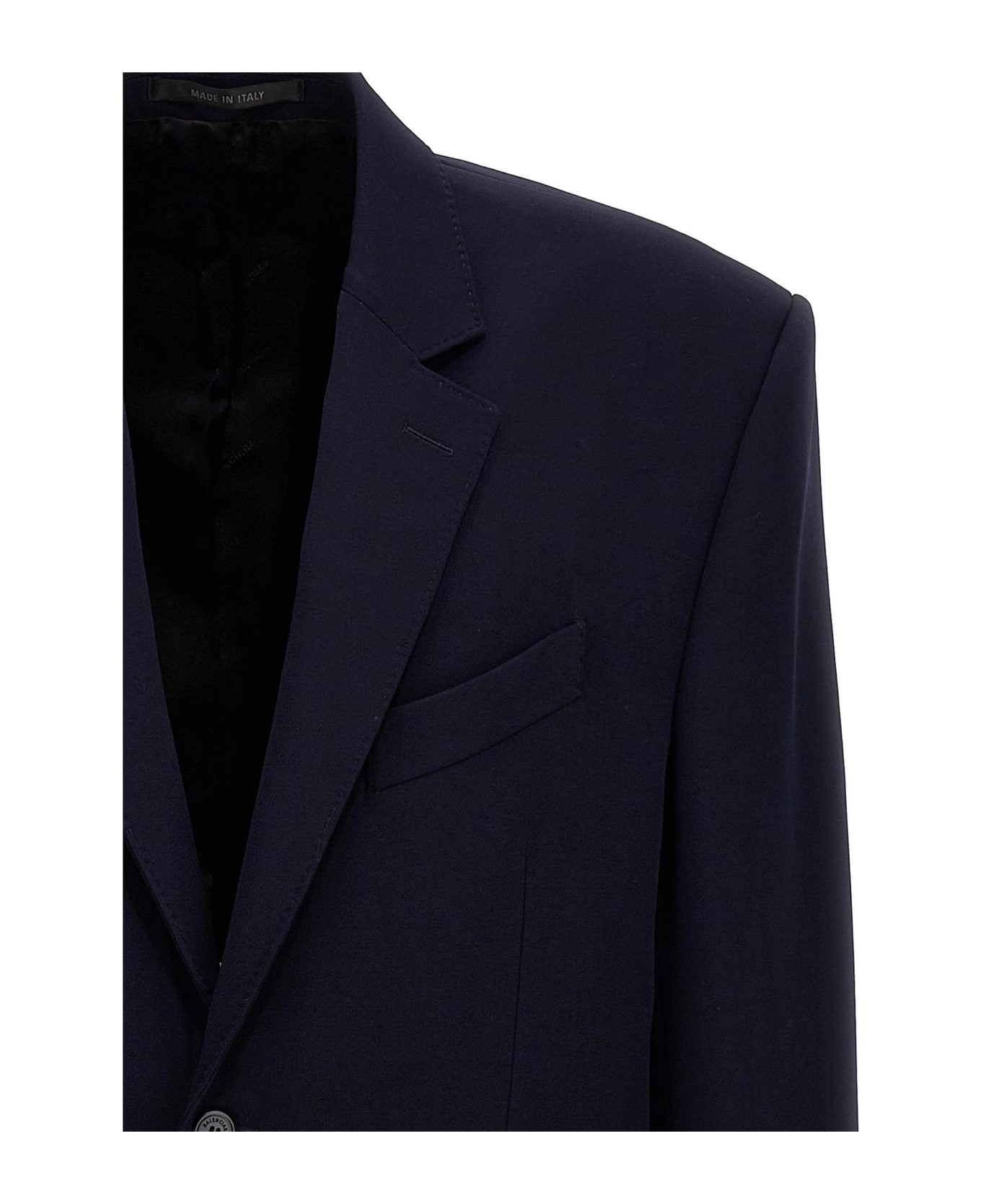 Balenciaga Single-breasted Two-button Jacket - blue ブレザー
