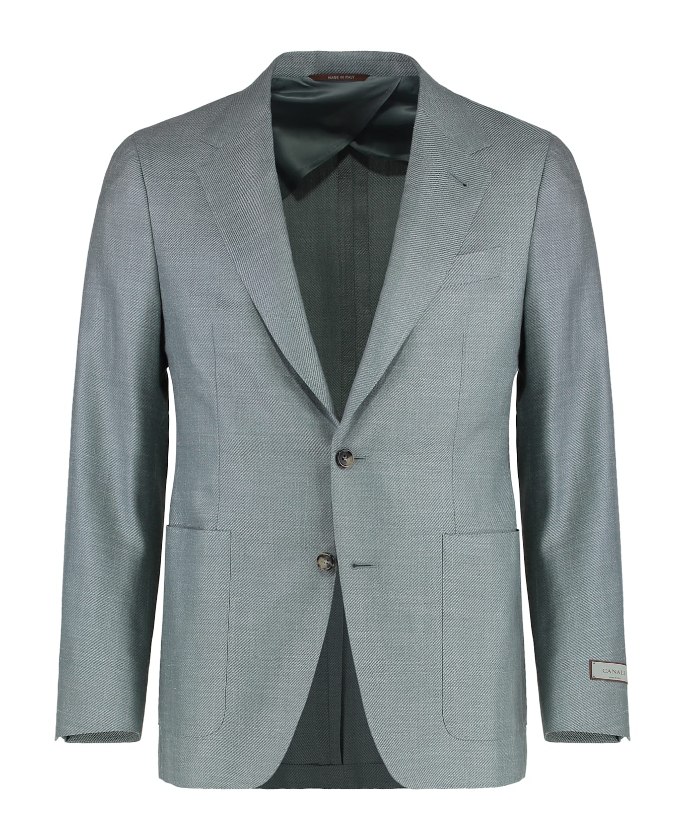 Canali Single-breasted Two-button Jacket - green