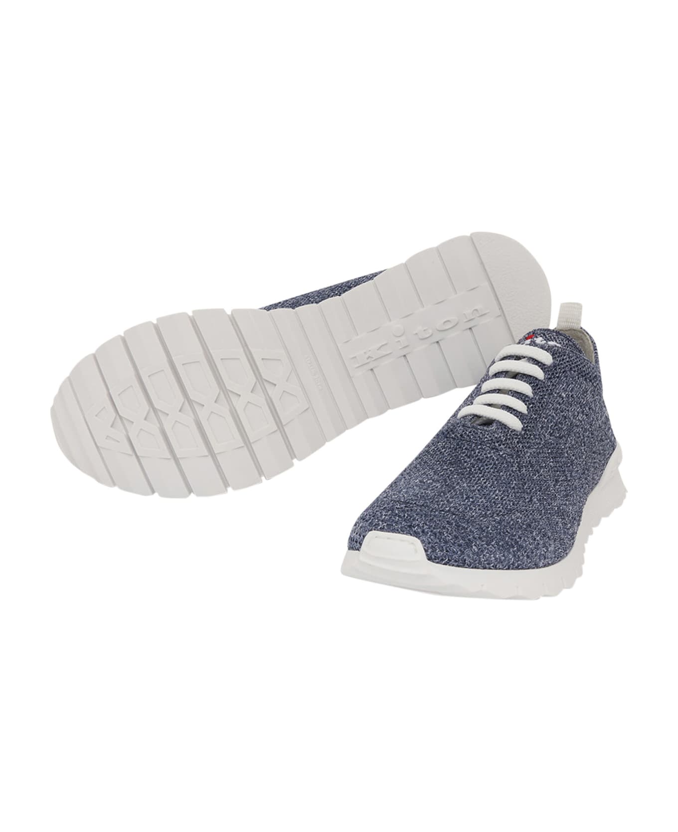 Kiton Fits - Sneakers Shoes Cotton - BLUE