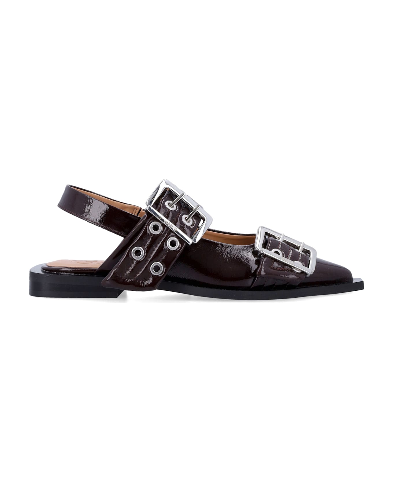 Ganni Feminine Buckle Ballerinas | italist